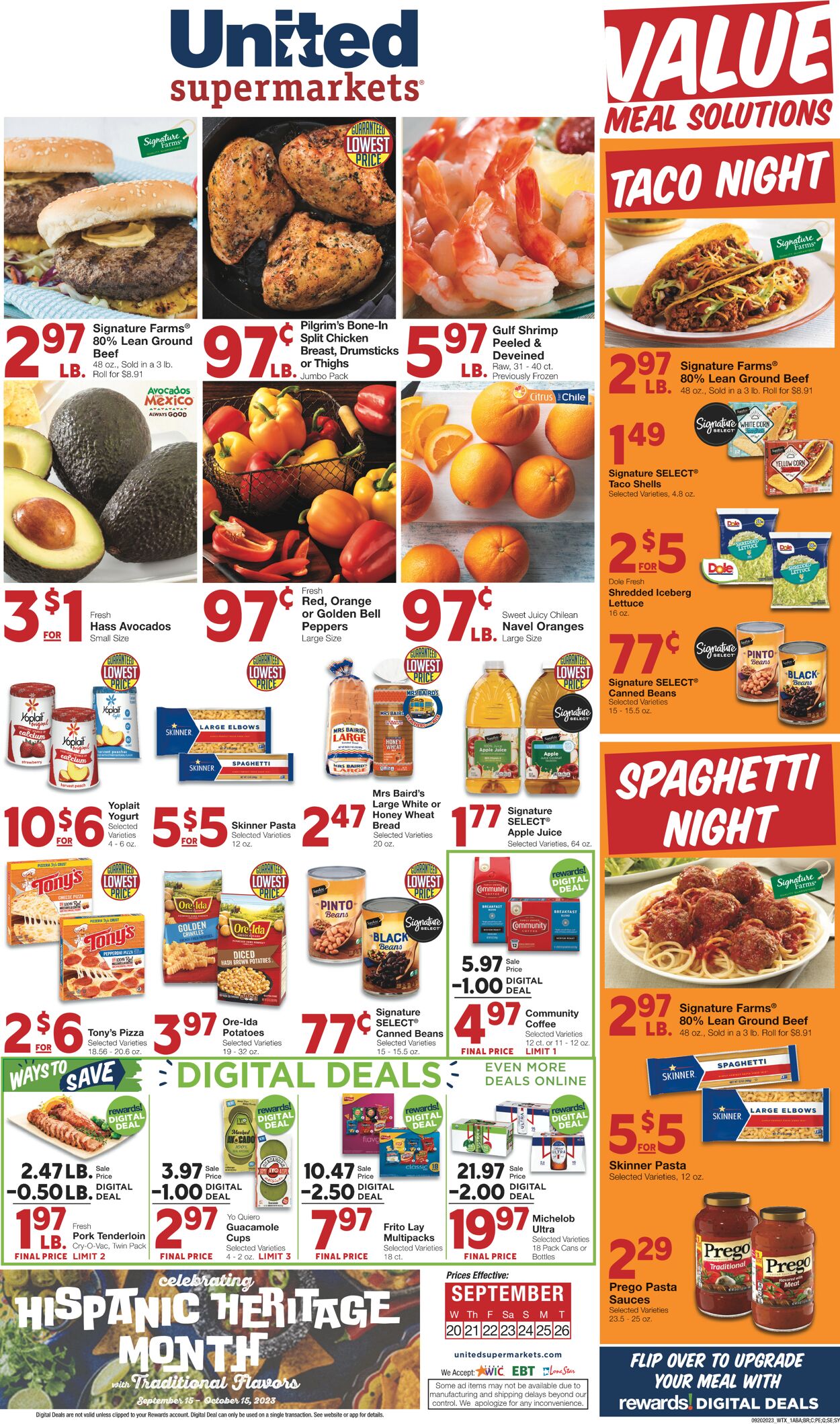 United Supermarkets Weekly Ad Circular - valid 09/20-09/26/2023