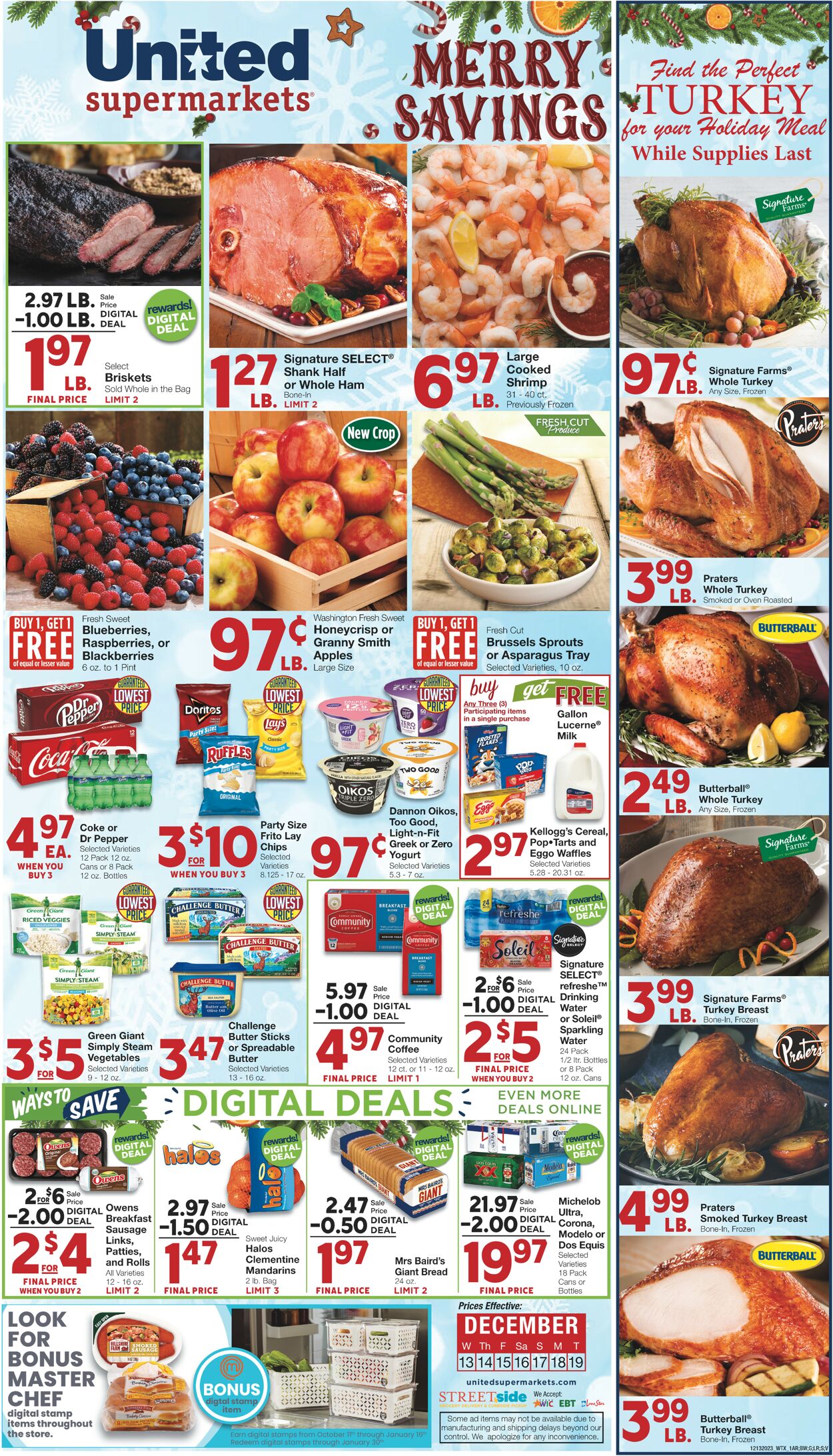 United Supermarkets Weekly Ad Circular - valid 12/13-12/19/2023