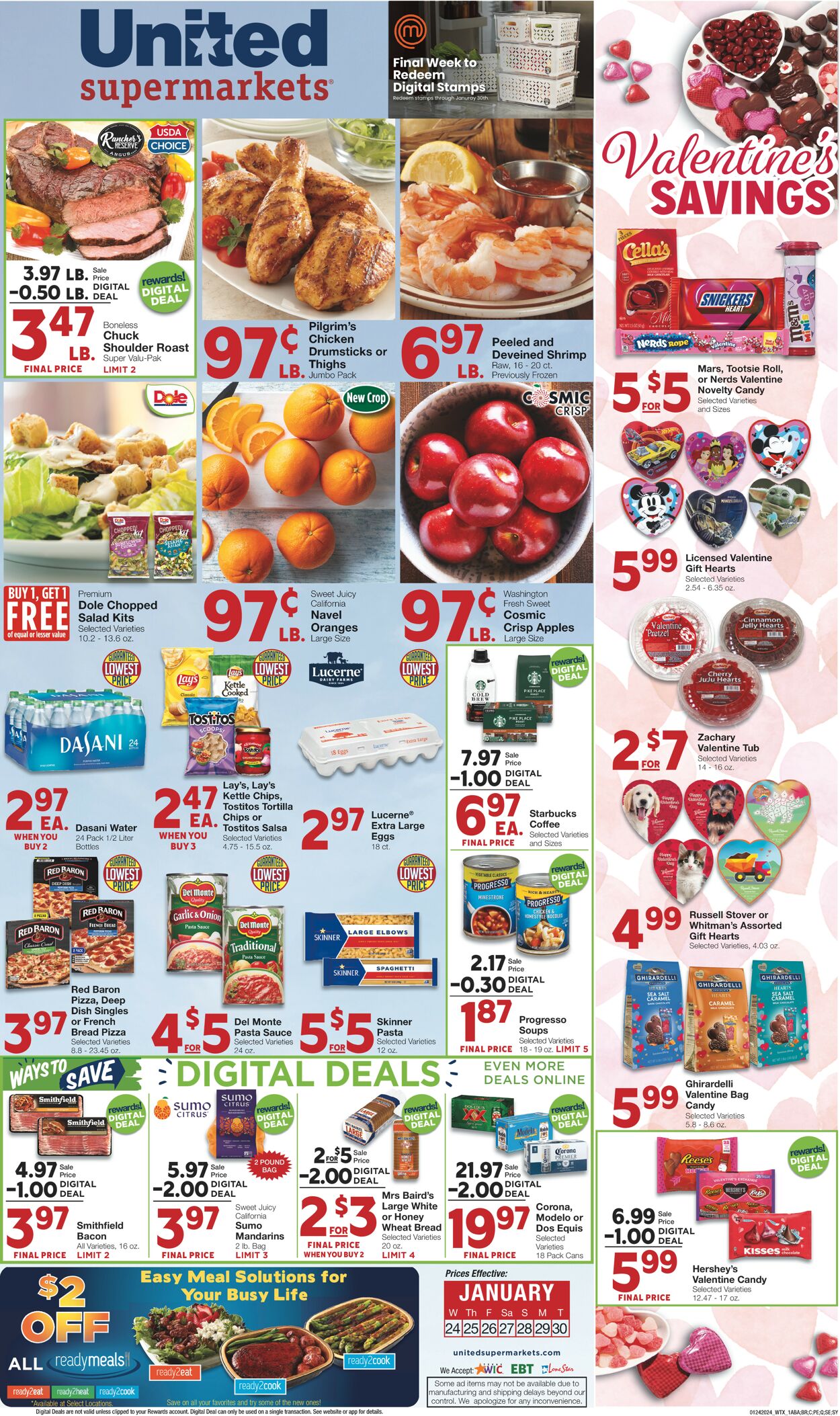 United Supermarkets Weekly Ad Circular - valid 01/24-01/30/2024