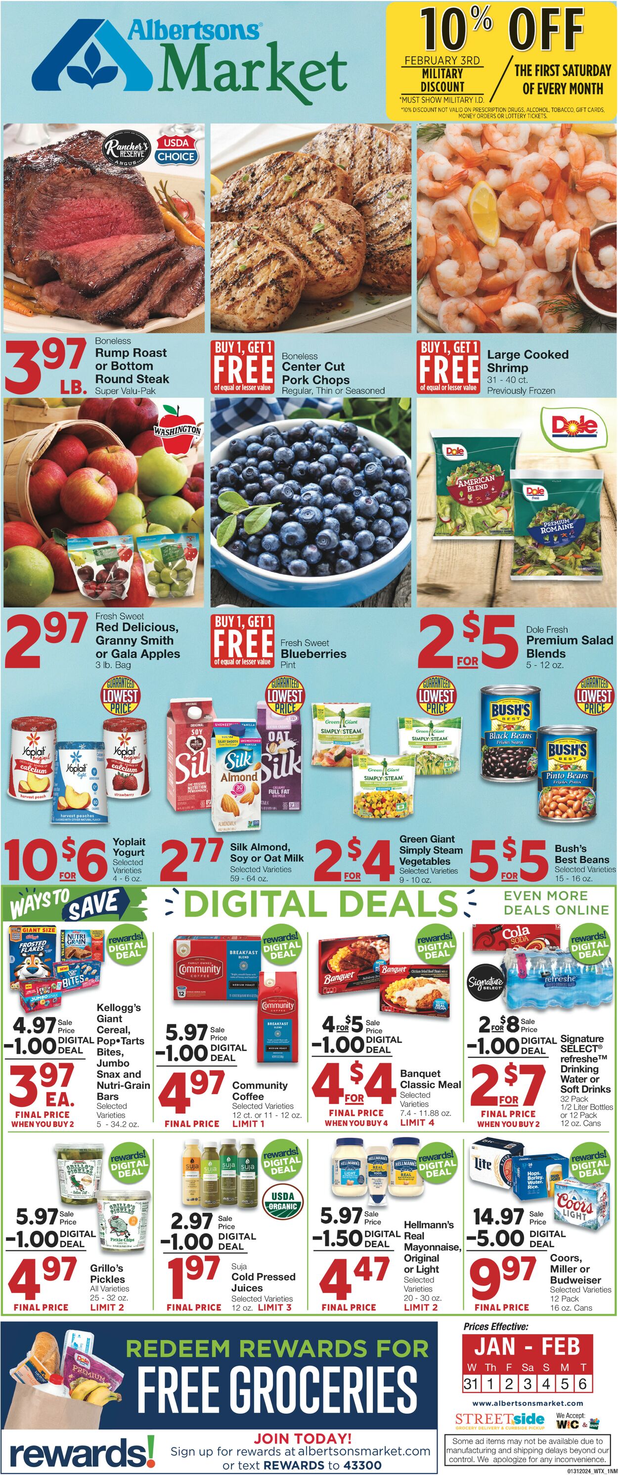 United Supermarkets Weekly Ad Circular - valid 01/31-02/06/2024