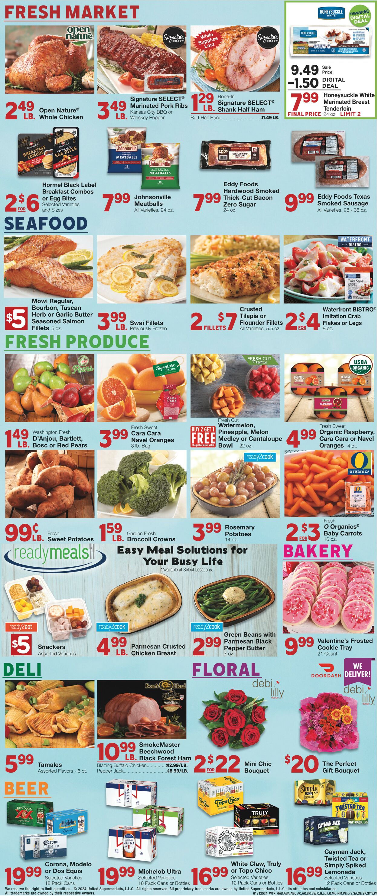 United Supermarkets Weekly Ad Circular - valid 01/31-02/06/2024 (Page 6)