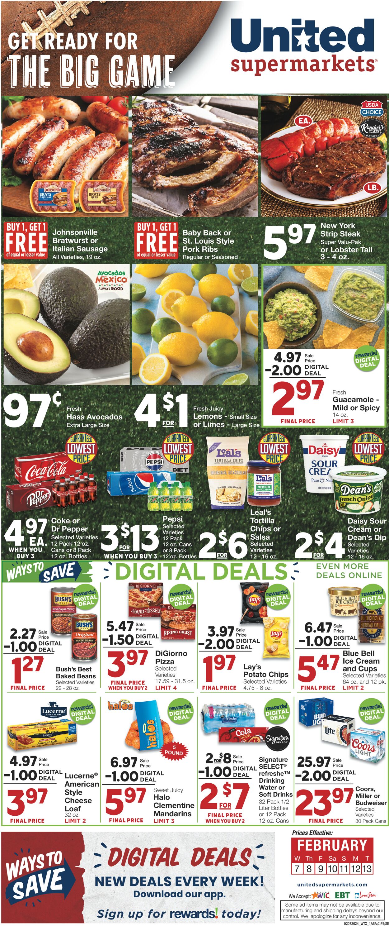United Supermarkets Weekly Ad Circular - valid 02/07-02/11/2024