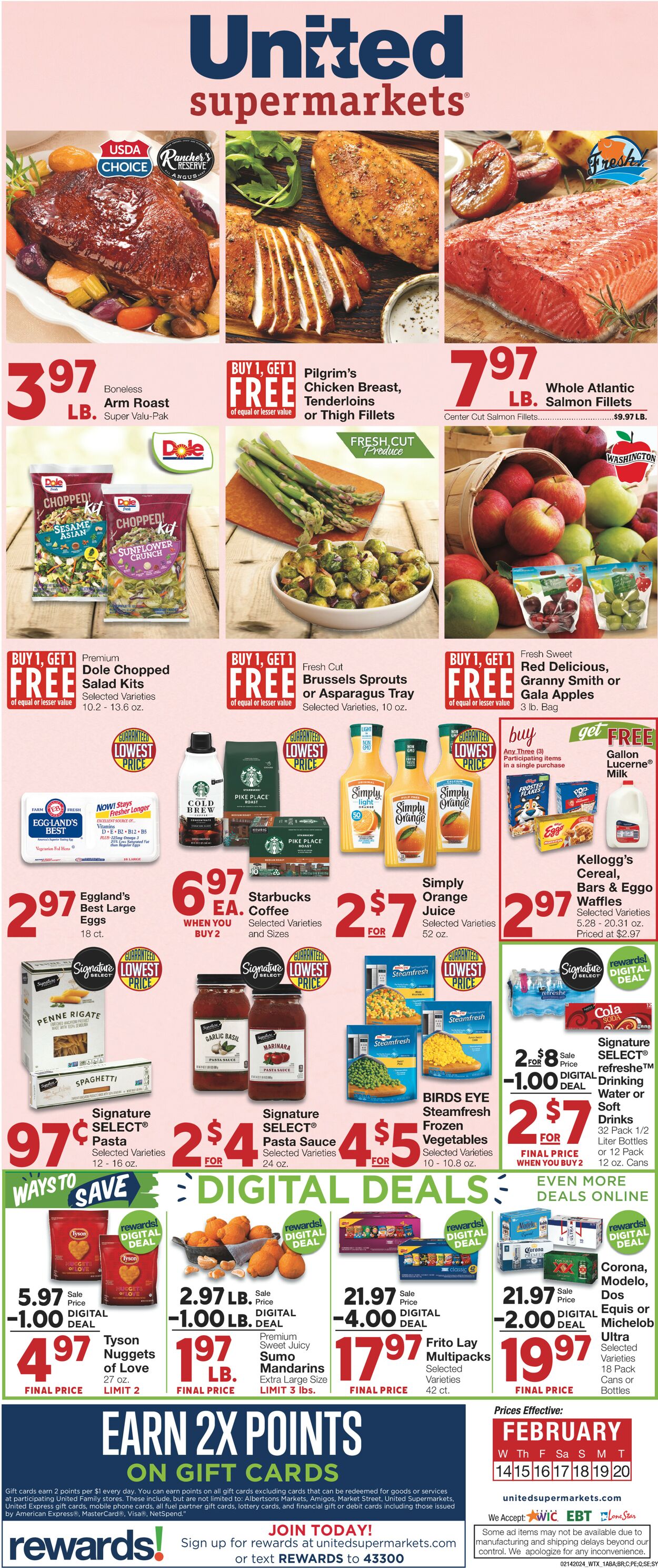 United Supermarkets Weekly Ad Circular - valid 02/14-02/14/2024