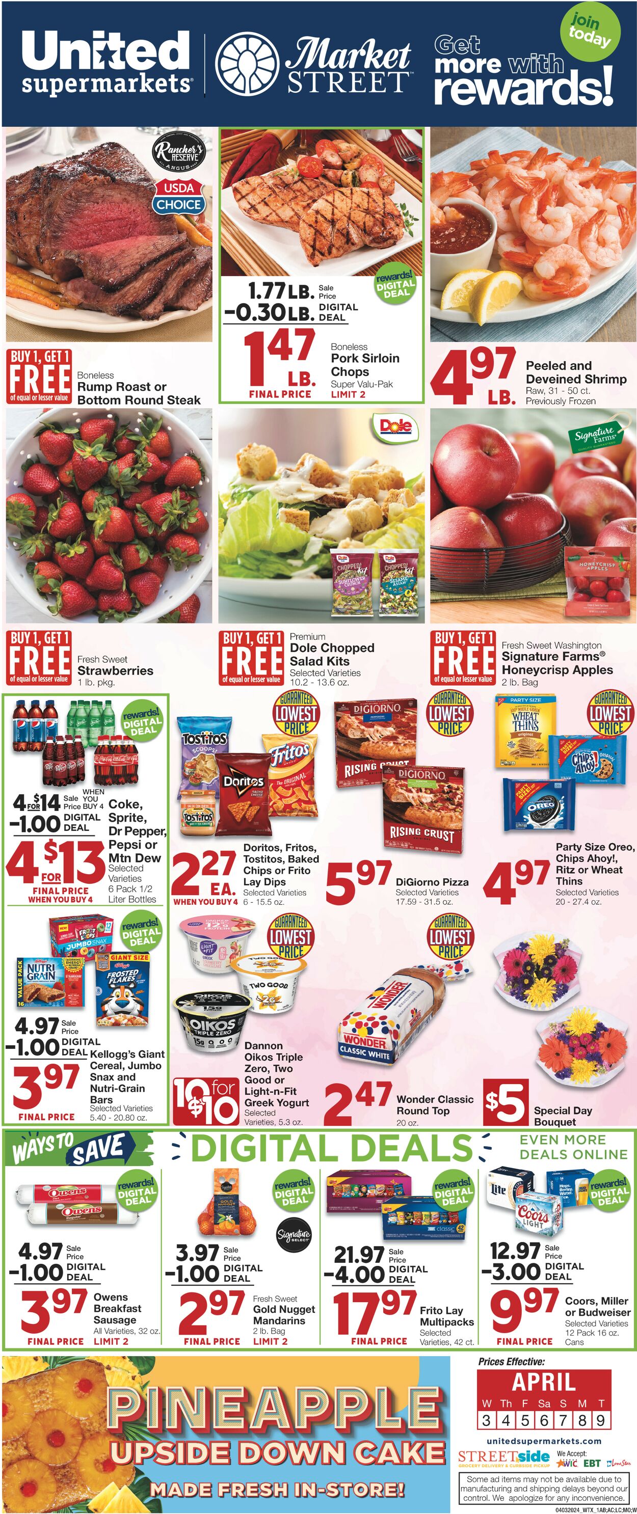 United Supermarkets Weekly Ad Circular - valid 04/03-04/09/2024