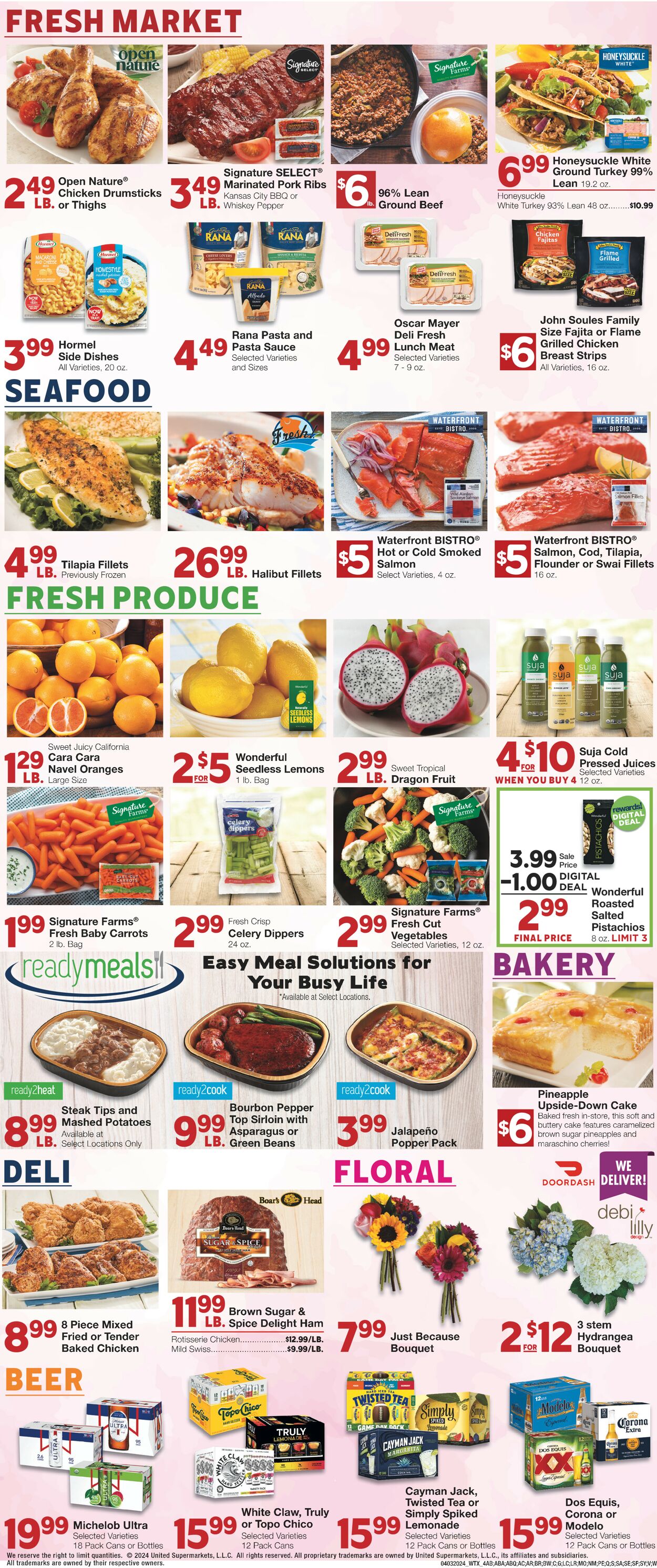 United Supermarkets Weekly Ad Circular - valid 04/03-04/09/2024 (Page 4)