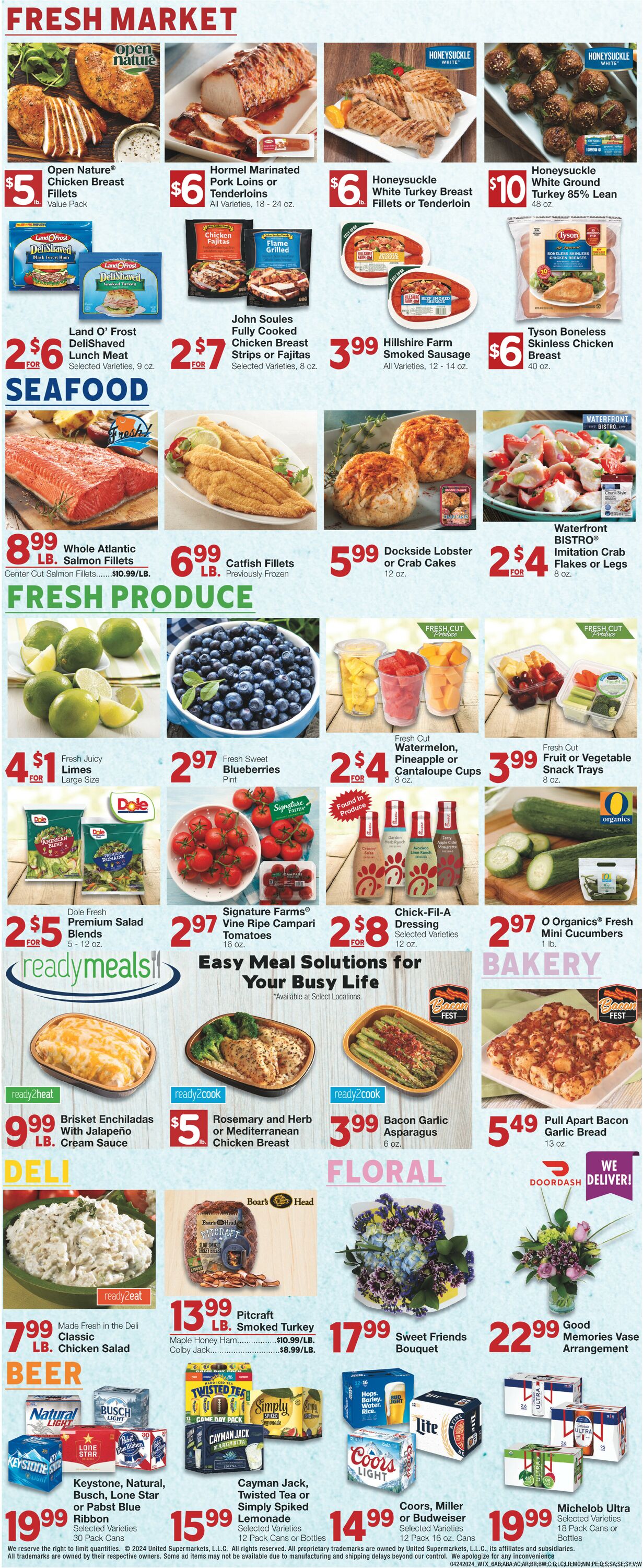 United Supermarkets Weekly Ad Circular - valid 04/24-04/30/2024 (Page 6)