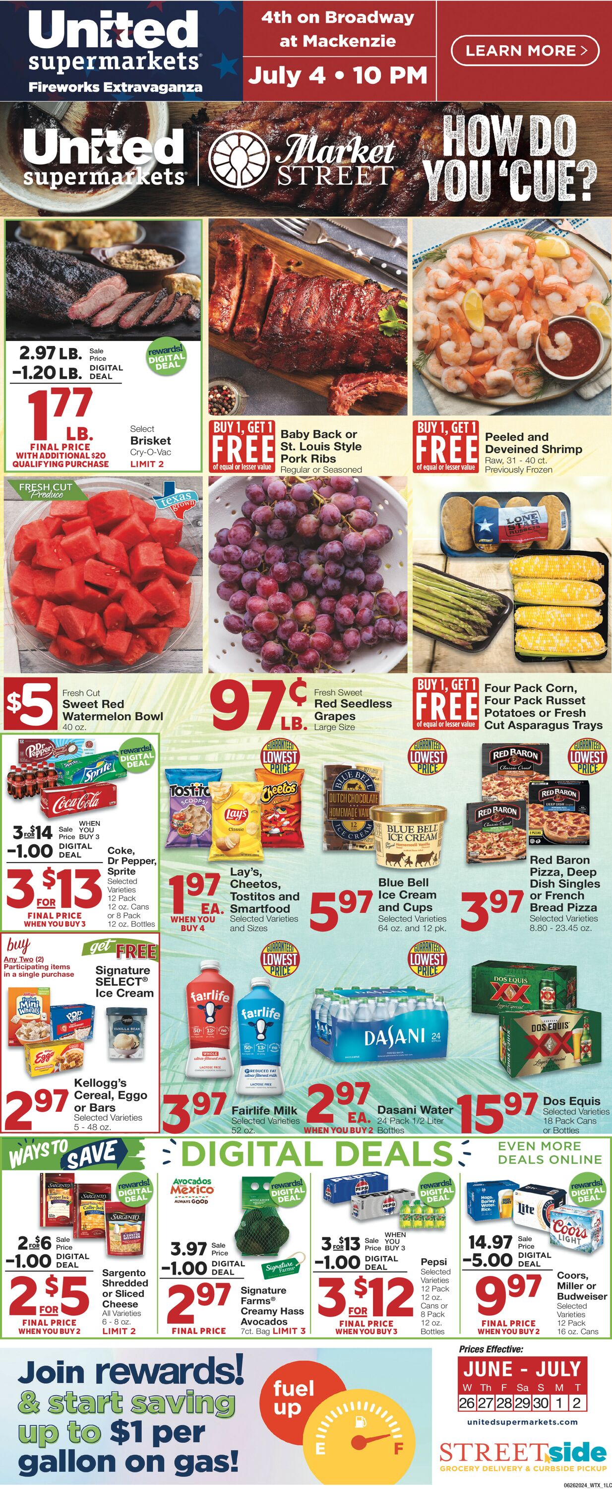 United Supermarkets Weekly Ad Circular - valid 06/26-07/02/2024