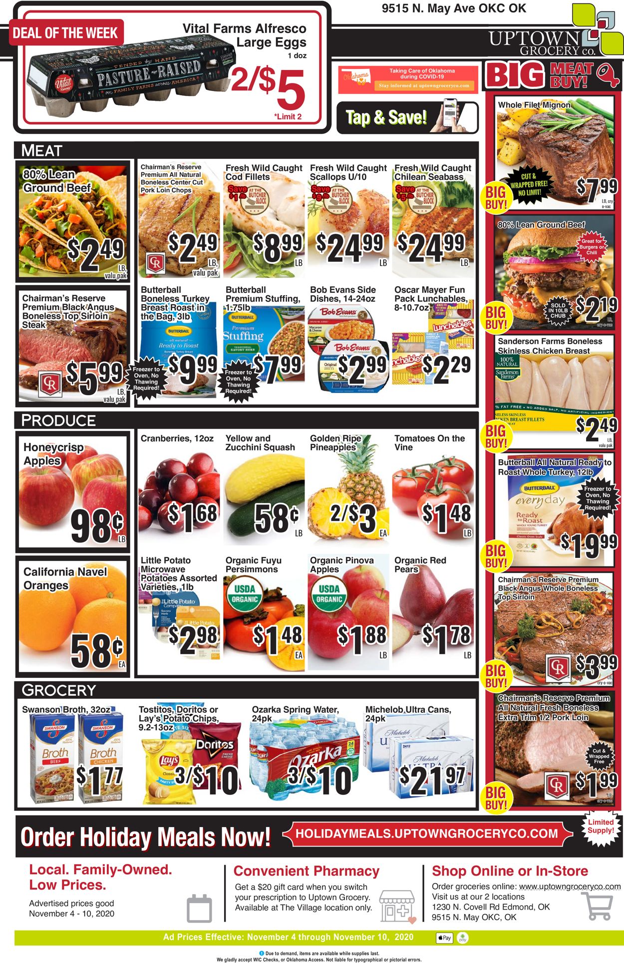 Uptown Grocery Co. Weekly Ad Circular - valid 11/04-11/10/2020