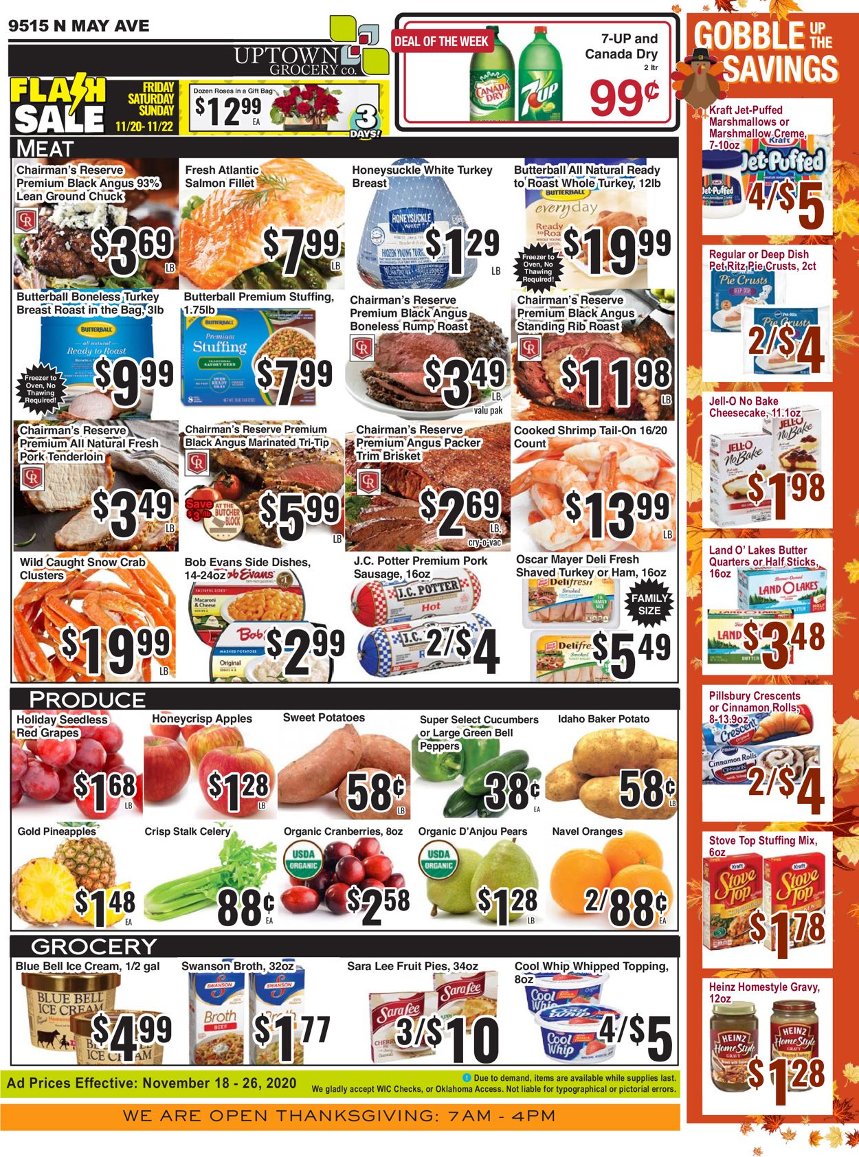 Uptown Grocery Co. Weekly Ad Circular - valid 11/18-11/26/2020