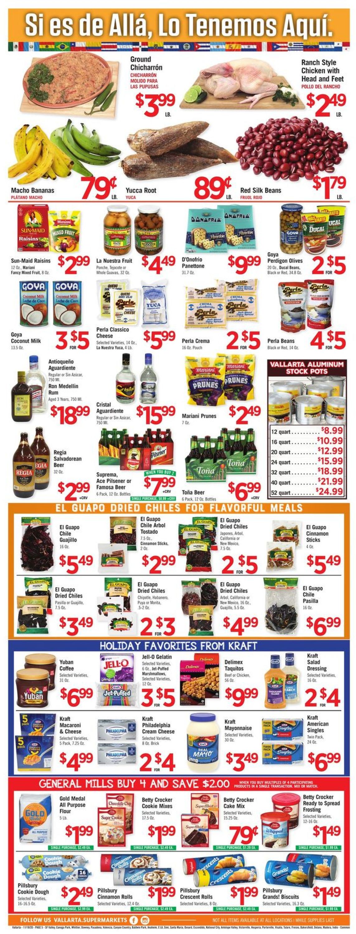 Vallarta Thanksgiving ad 2020 Weekly Ad Circular - valid 11/18-11/24/2020 (Page 5)