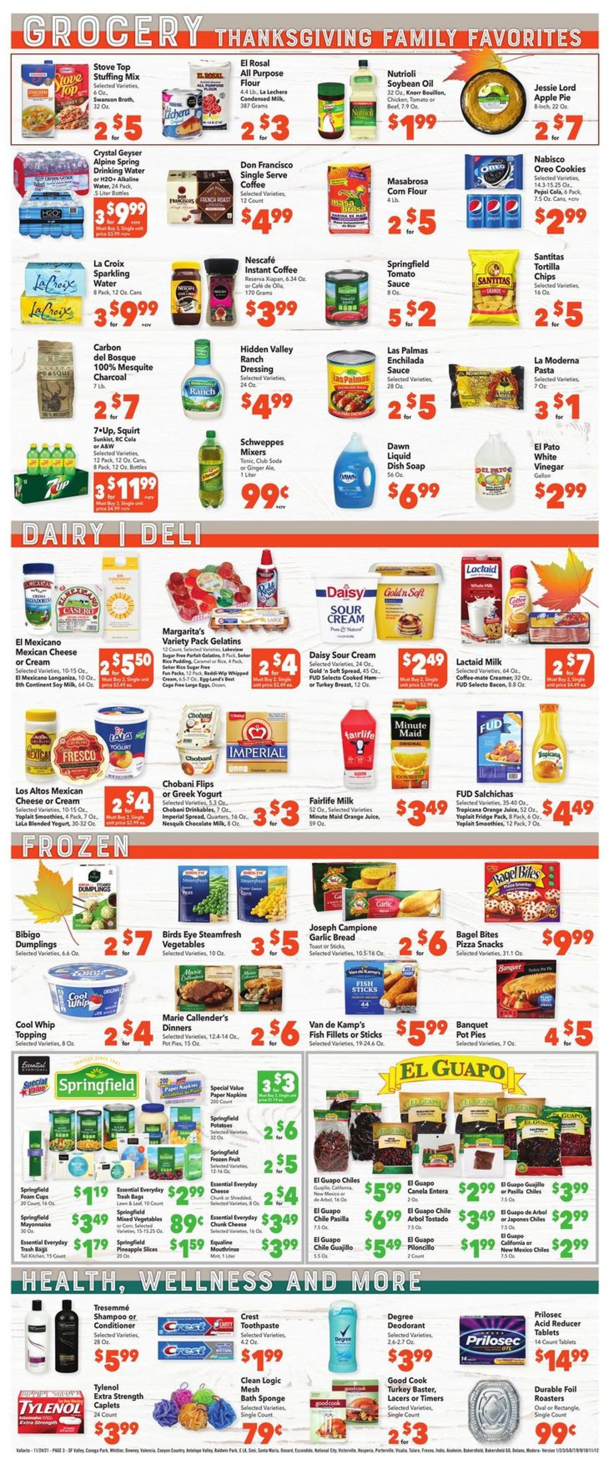 Vallarta THANKSGIVING 2021 Weekly Ad Circular - valid 11/24-11/30/2021 (Page 3)
