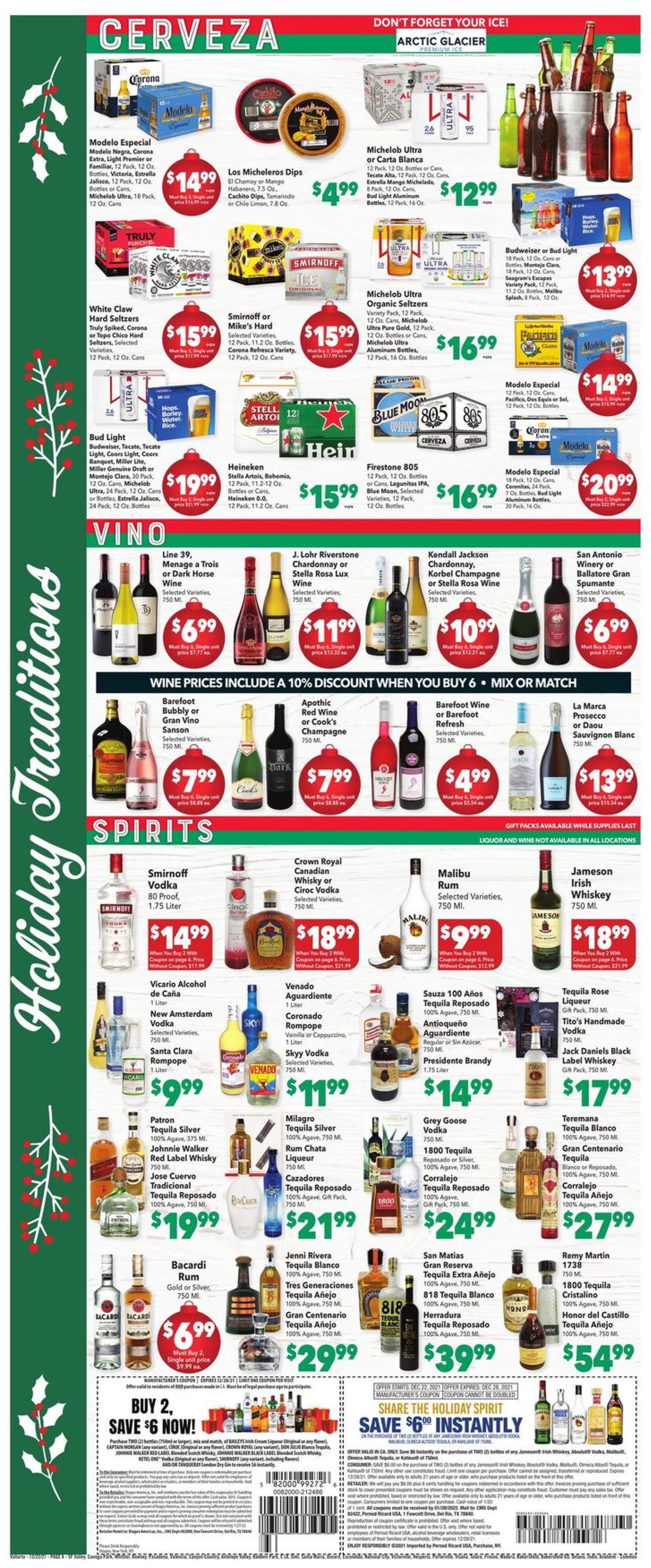 Vallarta HOLIDAY 2021 Weekly Ad Circular - valid 12/22-12/28/2021 (Page 6)