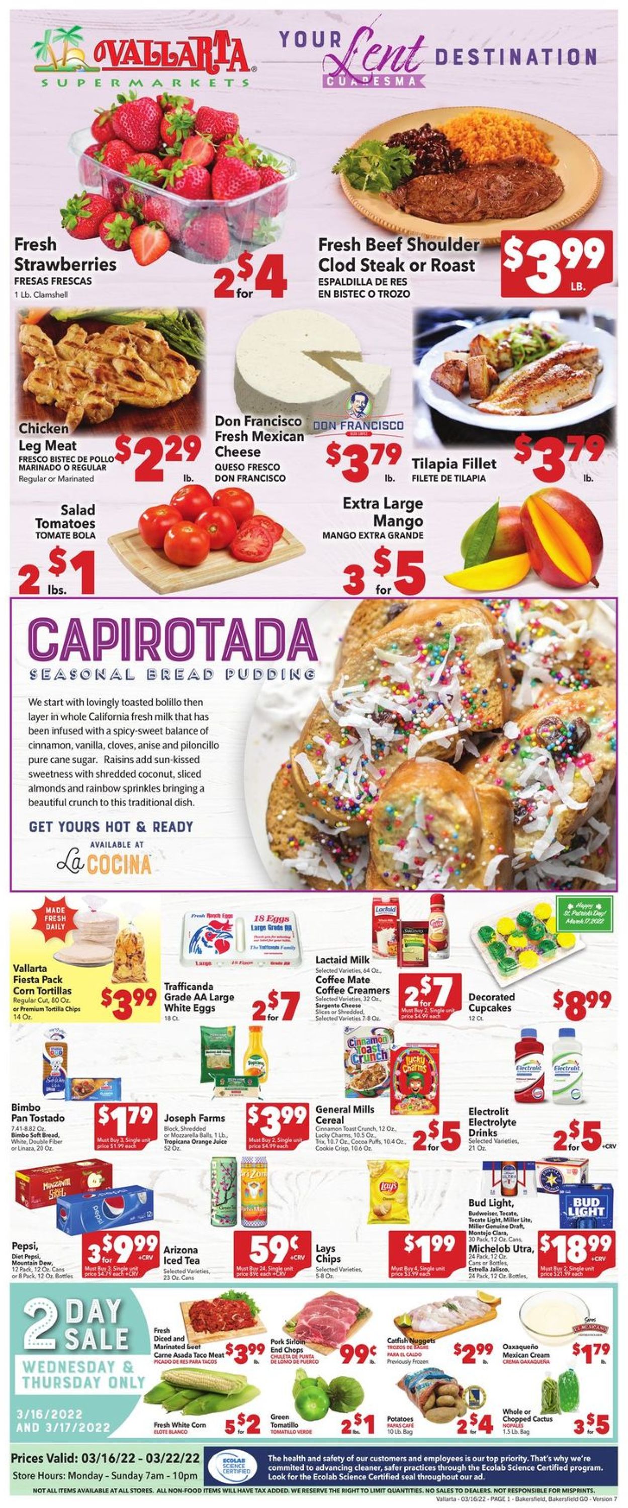 Vallarta Weekly Ad Circular - valid 03/16-03/22/2022