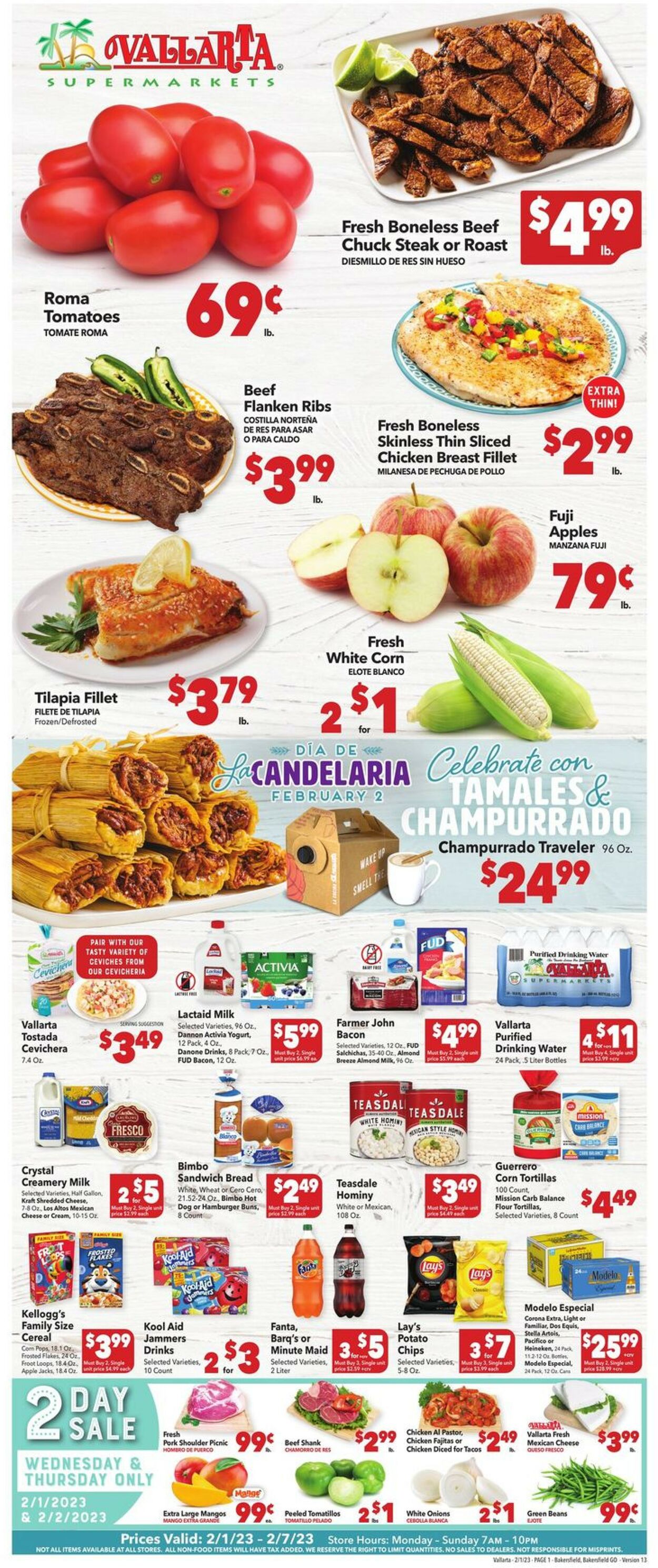 Vallarta Weekly Ad Circular - valid 02/01-02/07/2023