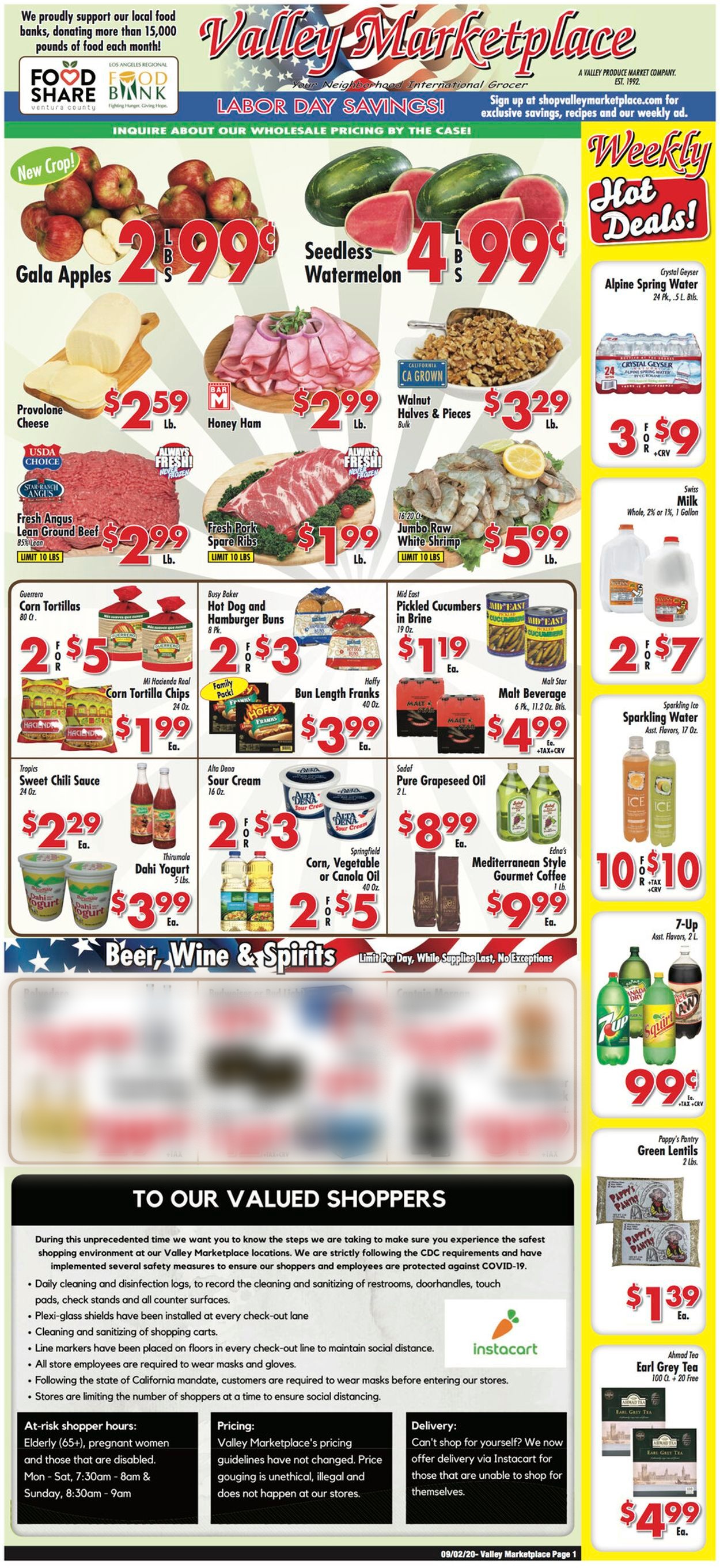 Valley Marketplace Weekly Ad Circular - valid 09/02-09/08/2020