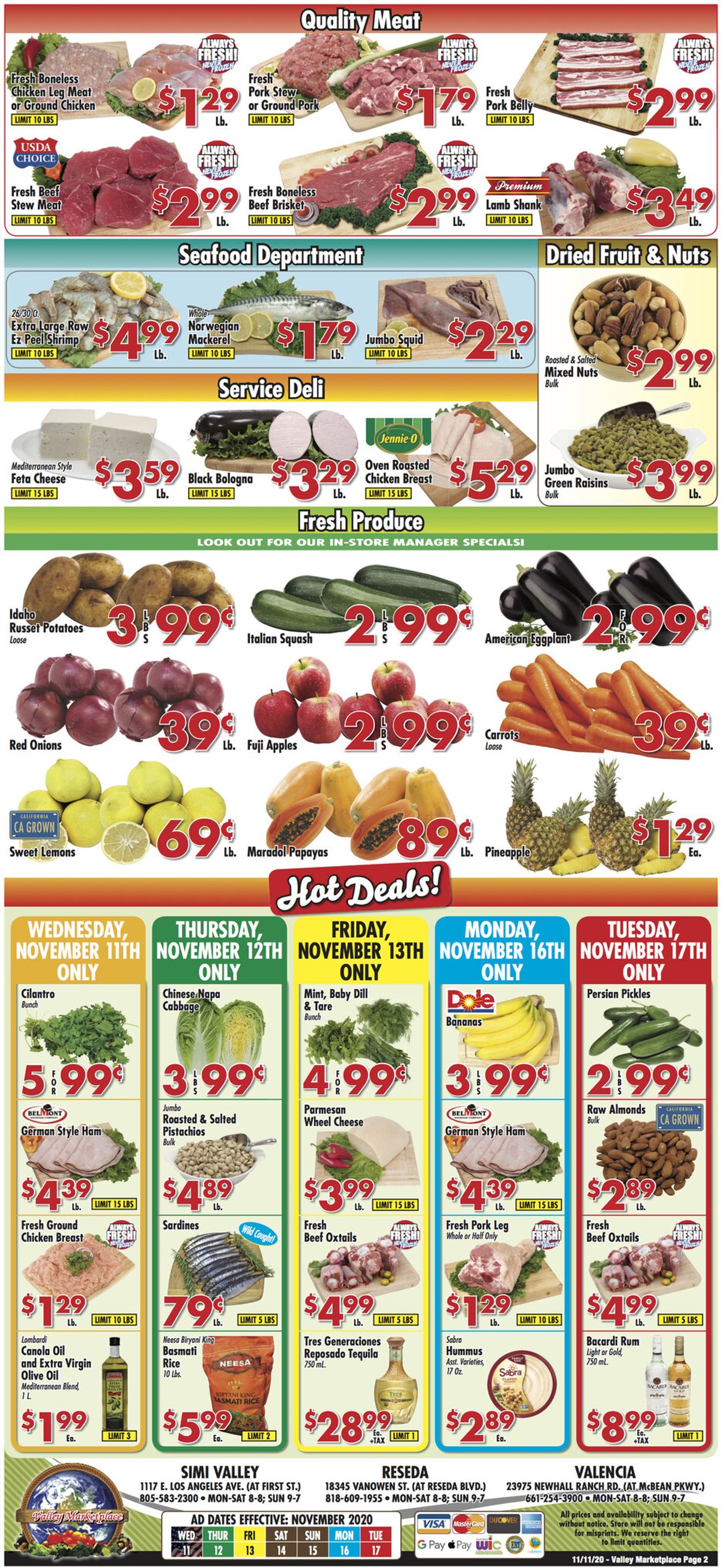 Valley Marketplace Weekly Ad Circular - valid 11/11-11/17/2020 (Page 2)