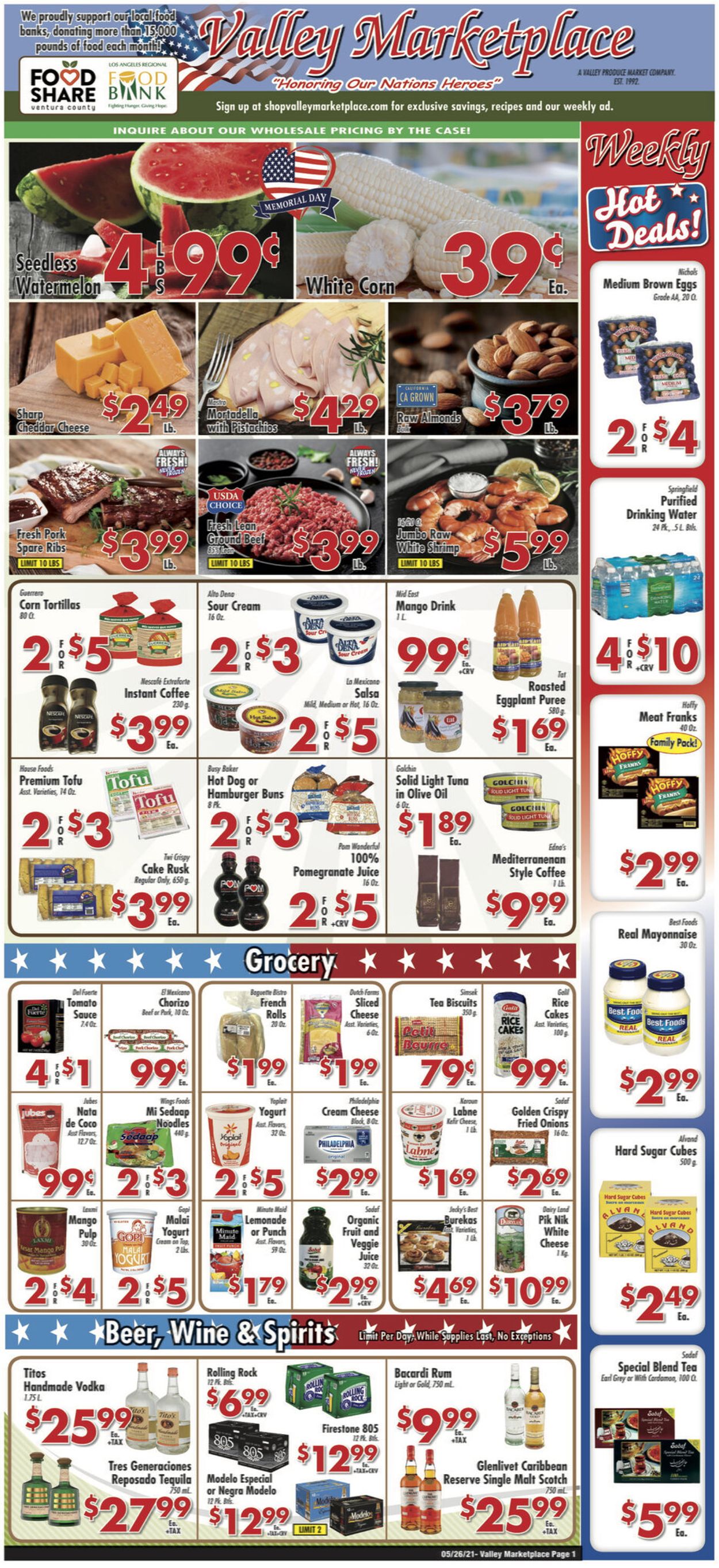 Valley Marketplace Weekly Ad Circular - valid 05/26-06/01/2021