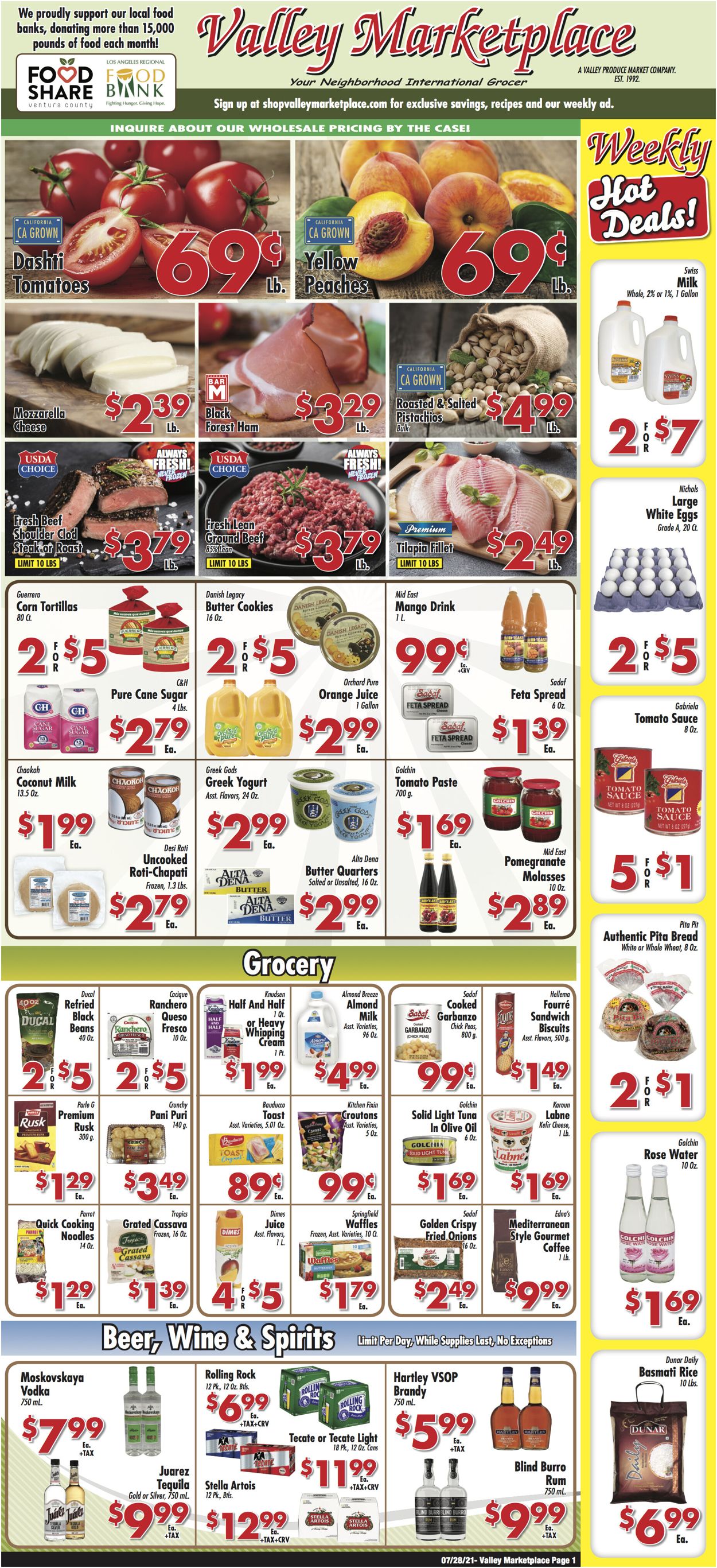 Valley Marketplace Weekly Ad Circular - valid 07/28-08/03/2021