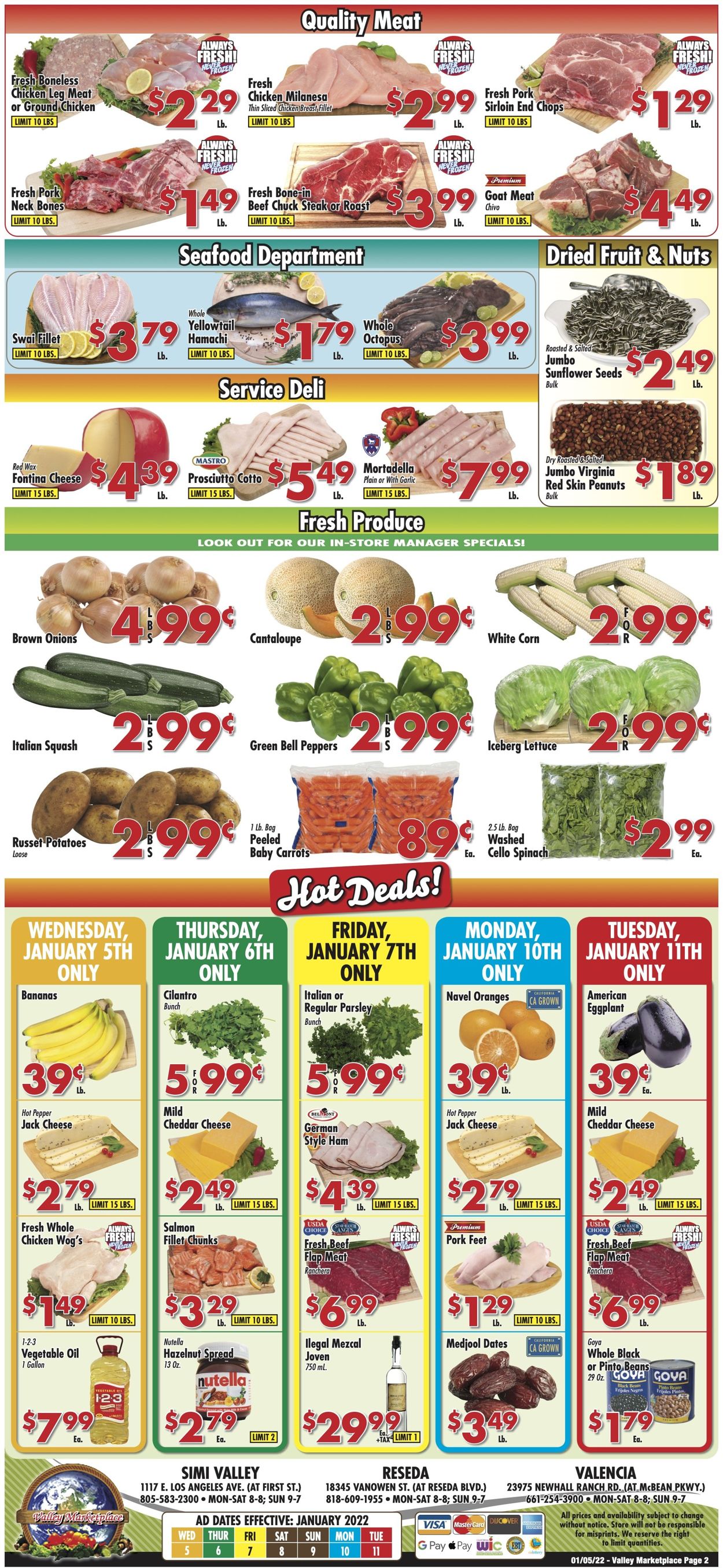 Valley Marketplace Weekly Ad Circular - valid 01/05-01/11/2022 (Page 2)