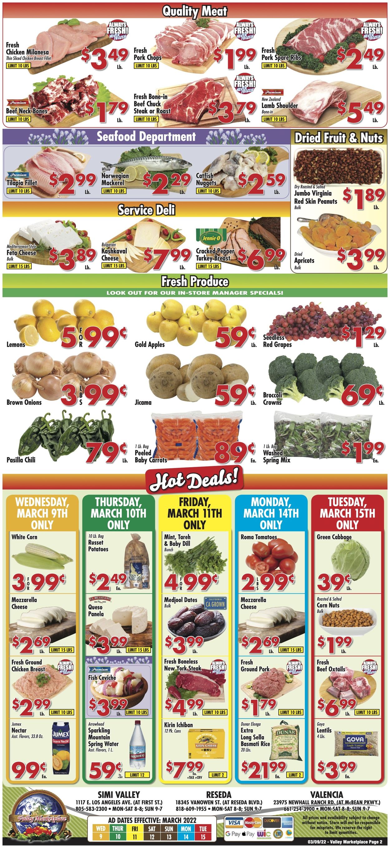 Valley Marketplace Weekly Ad Circular - valid 03/09-03/15/2022 (Page 2)