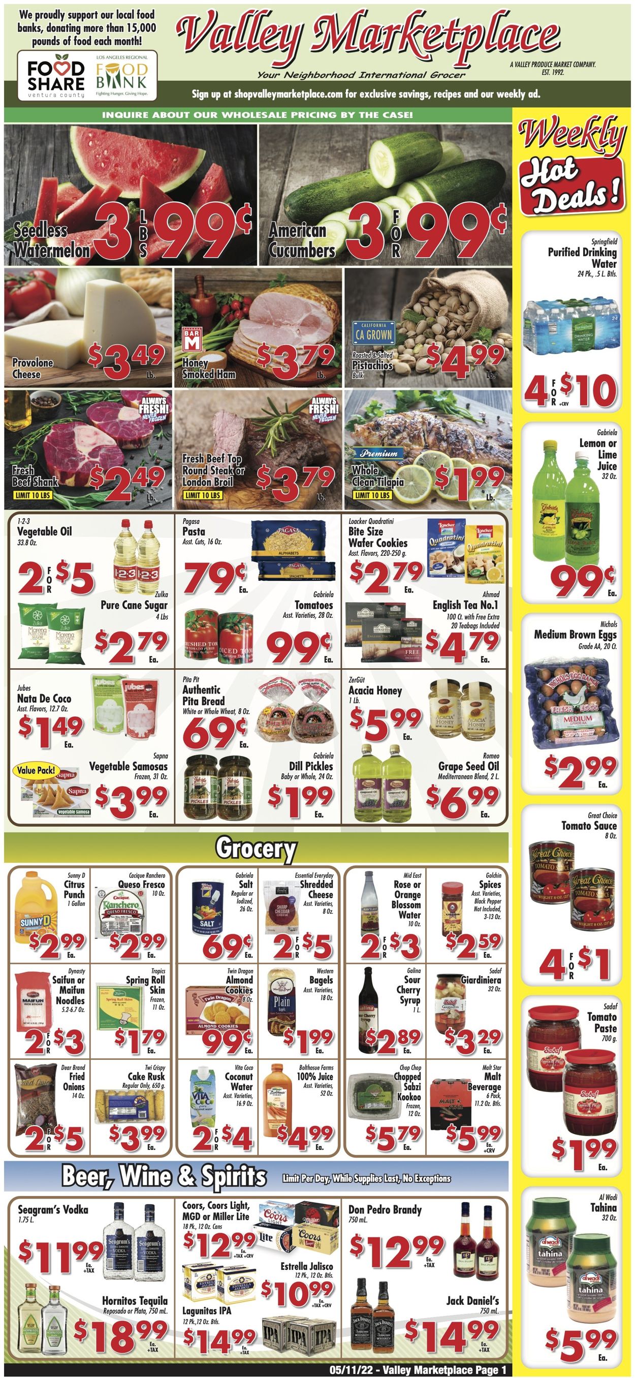 Valley Marketplace Weekly Ad Circular - valid 05/11-05/17/2022