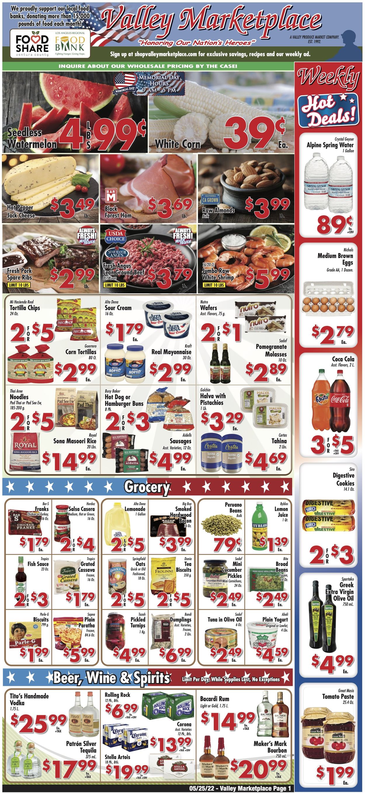 Valley Marketplace Weekly Ad Circular - valid 05/25-05/31/2022