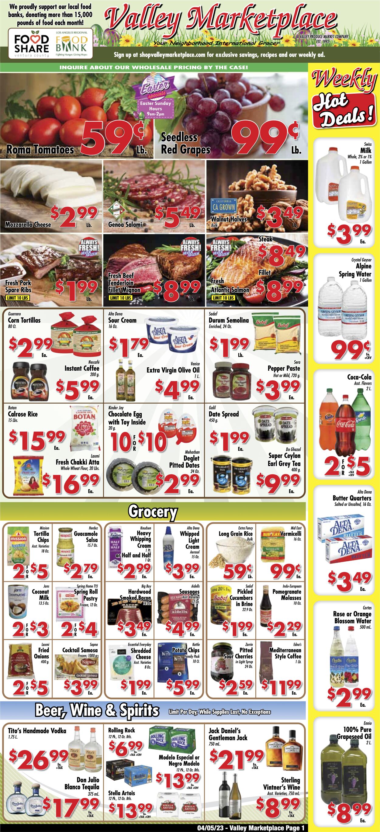 Valley Marketplace Weekly Ad Circular - valid 04/05-04/11/2023