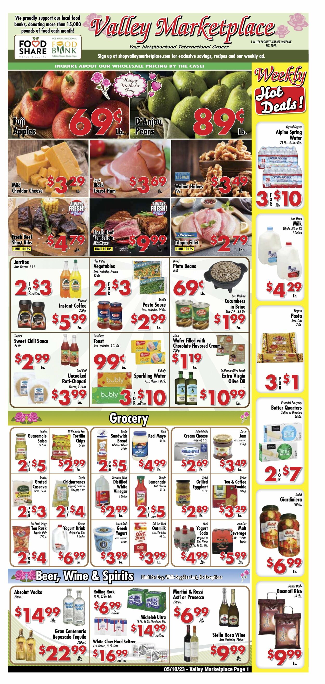 Valley Marketplace Weekly Ad Circular - valid 05/10-05/16/2023