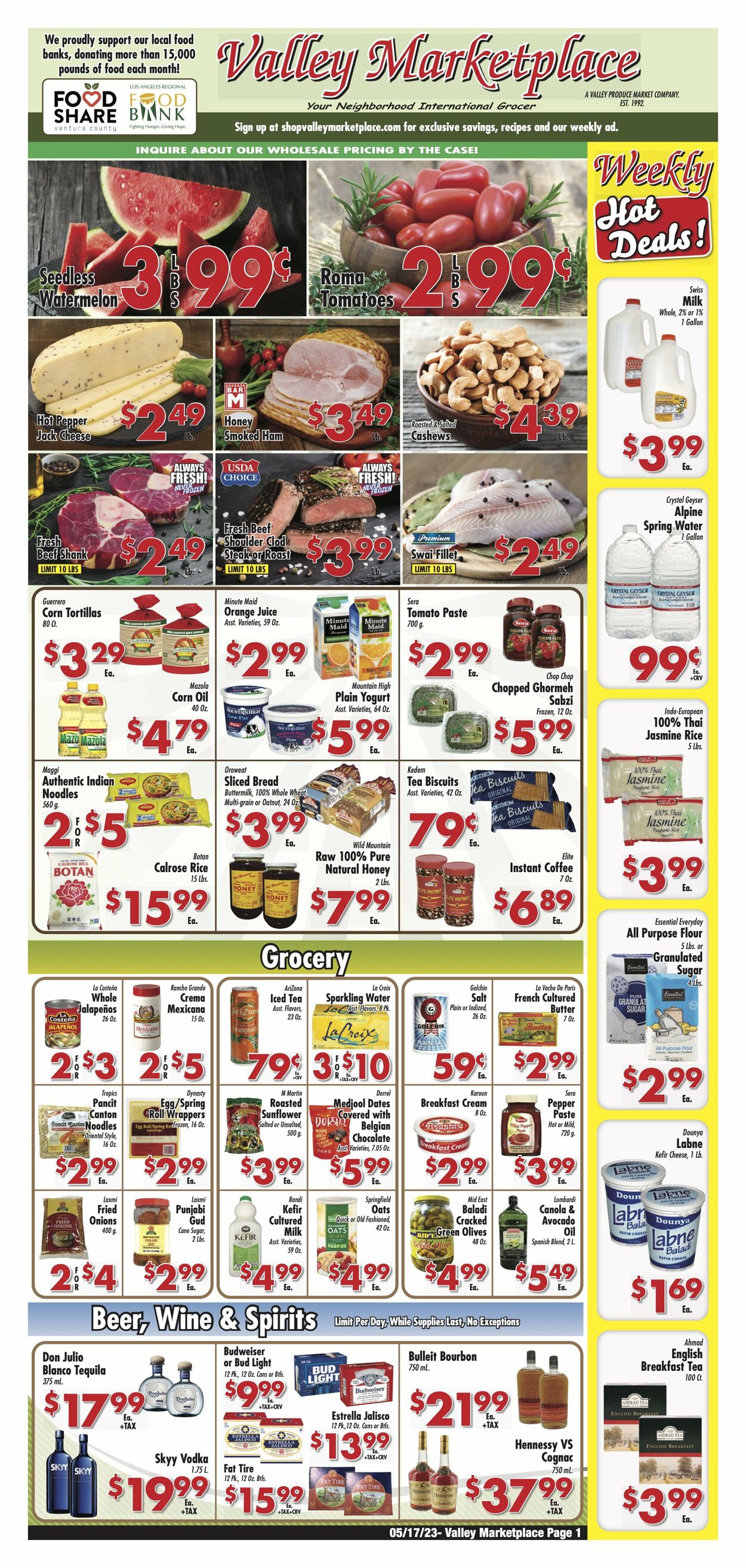 Valley Marketplace Weekly Ad Circular - valid 05/17-05/23/2023