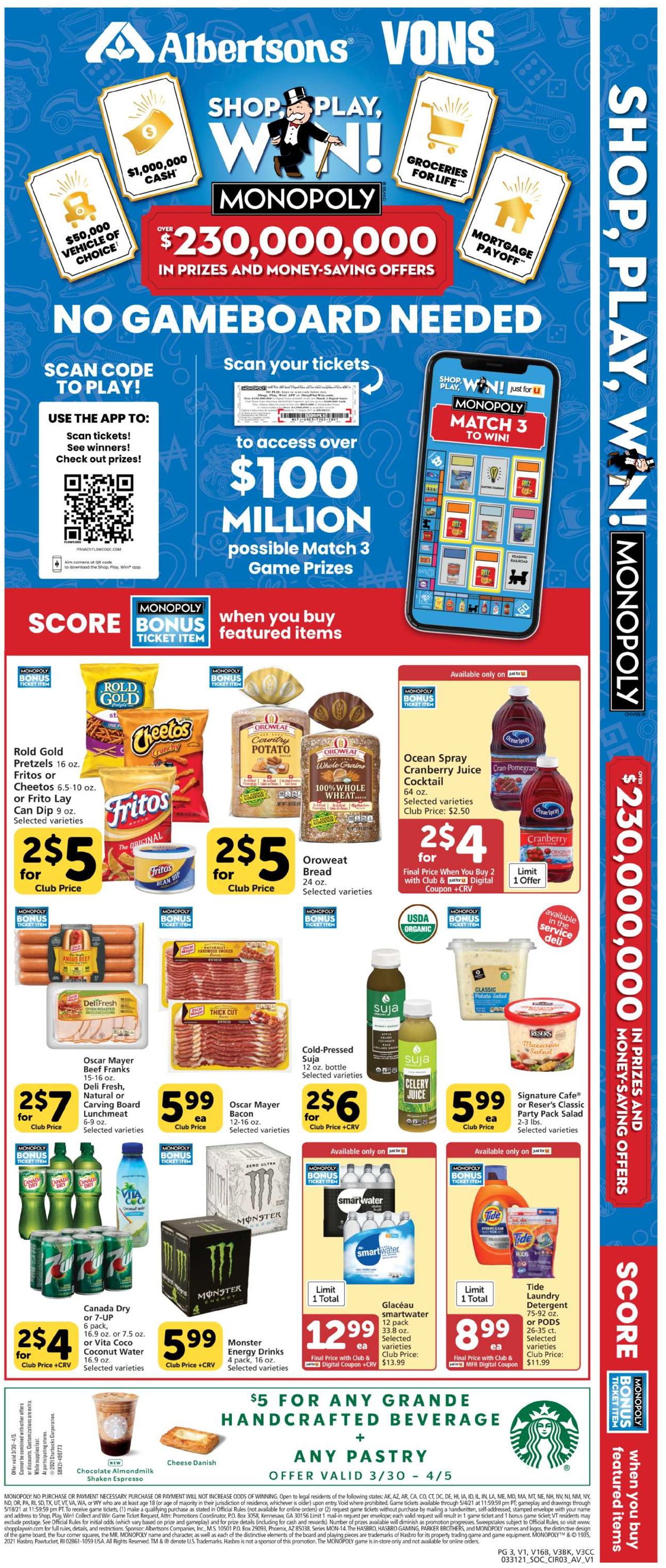 Vons - Easter 2021 Weekly Ad Circular - valid 03/31-04/06/2021 (Page 3)