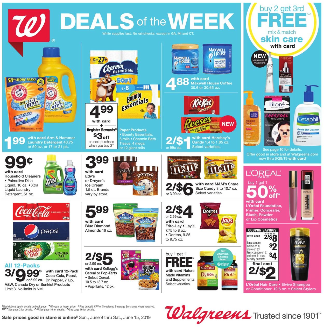 Walgreens Weekly Ad Circular - valid 06/09-06/15/2019