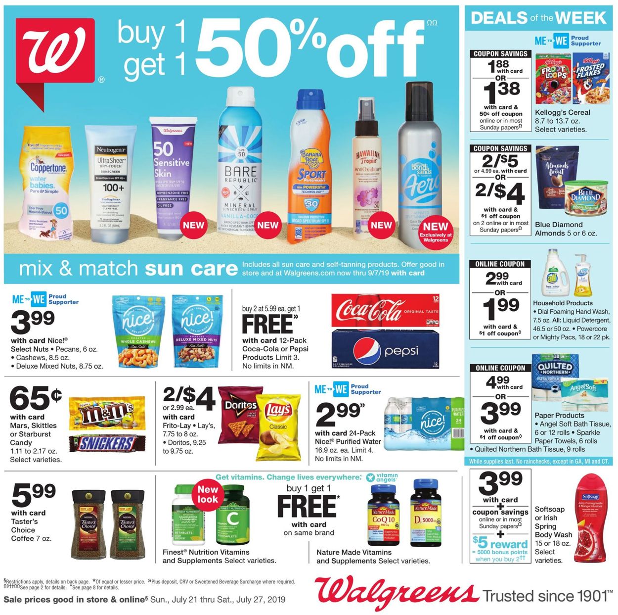 Walgreens Weekly Ad Circular - valid 07/21-07/27/2019