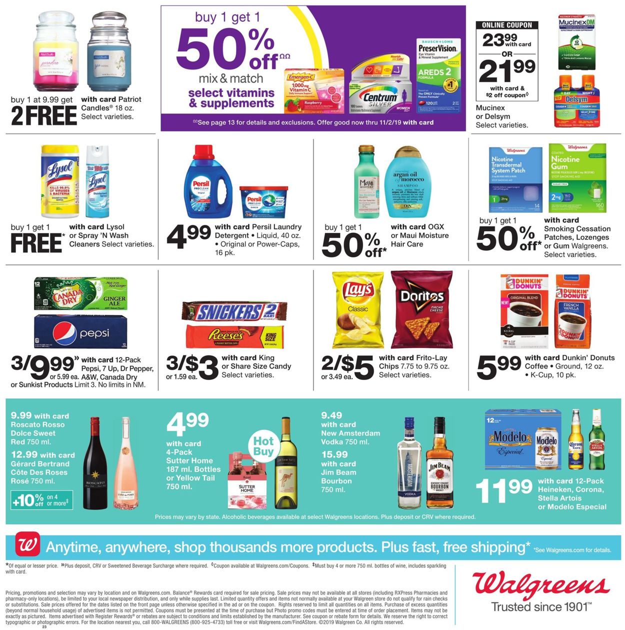 Walgreens Weekly Ad Circular - valid 10/13-10/19/2019 (Page 2)
