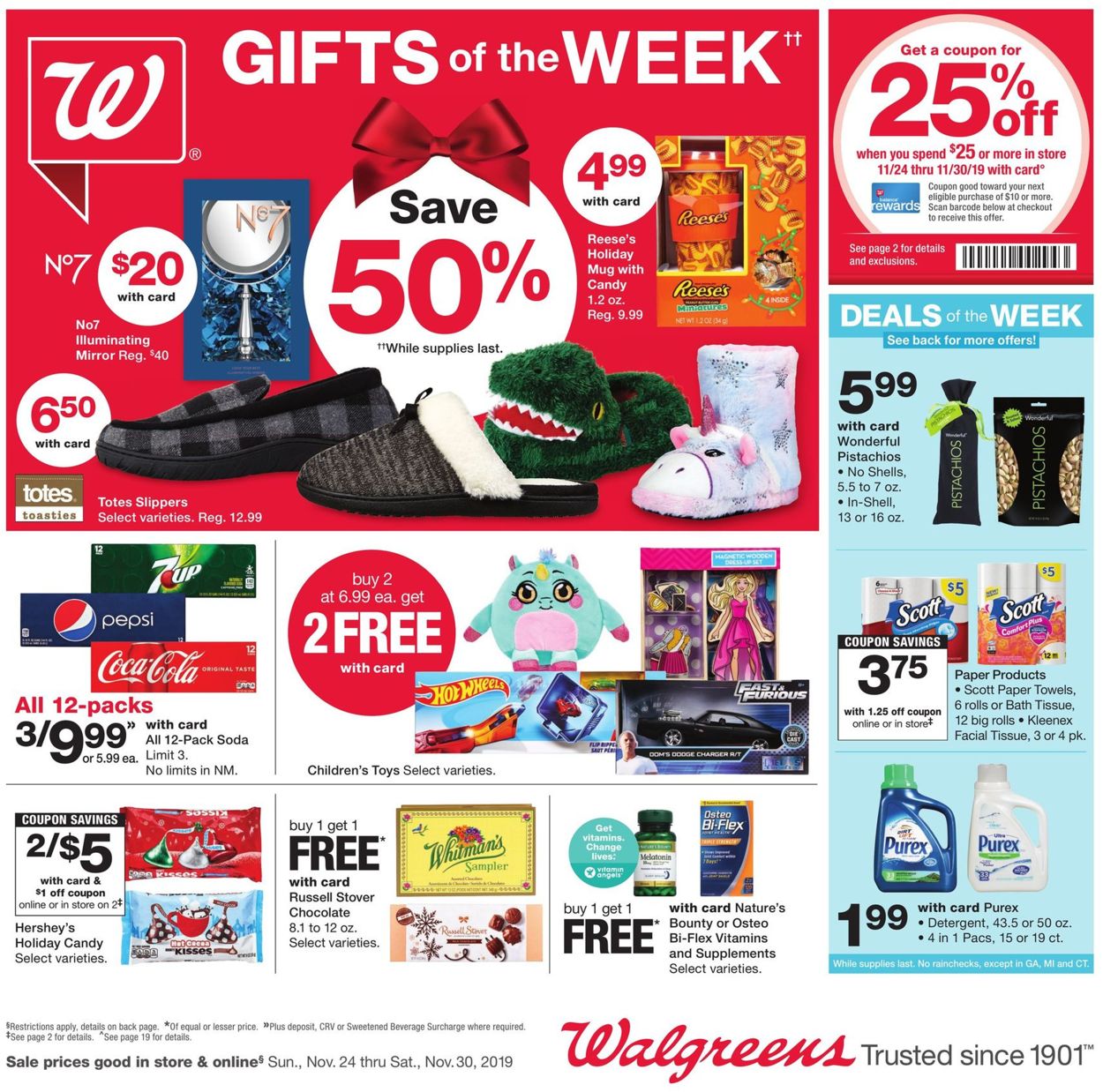 Walgreens Weekly Ad Circular - valid 11/24-11/30/2019