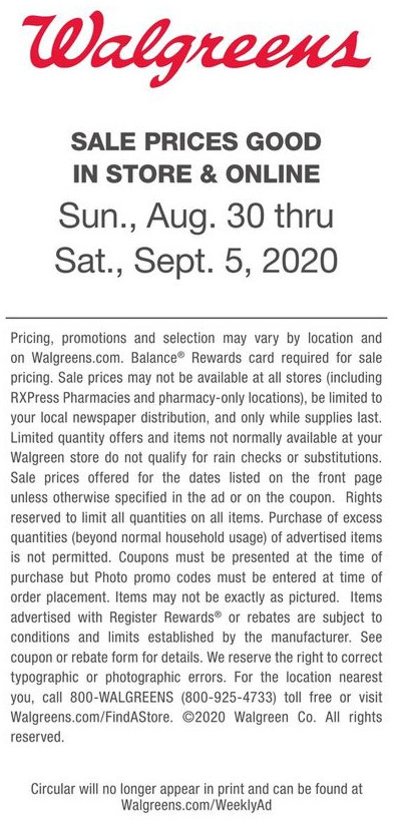 Walgreens Weekly Ad Circular - valid 08/30-09/05/2020 (Page 23)