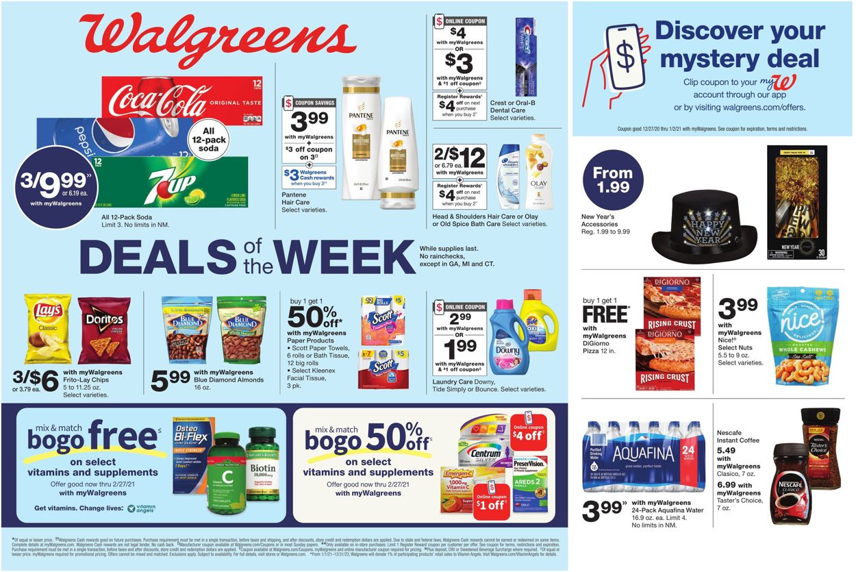 Walgreens Weekly Ad Circular - valid 12/27-01/02/2021