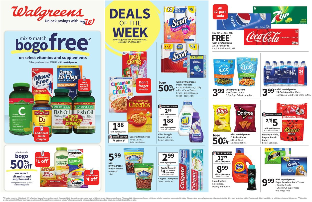 Walgreens Weekly Ad Circular - valid 01/10-01/16/2021