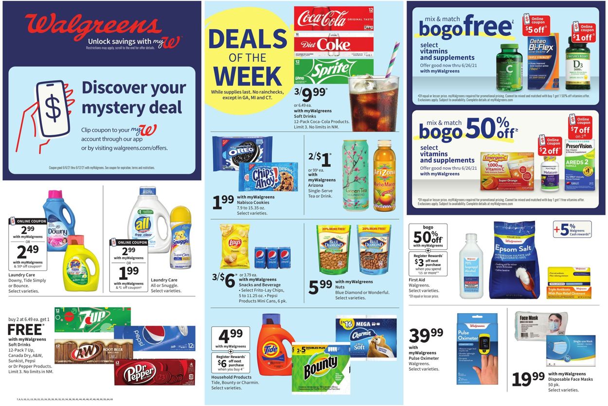 Walgreens Weekly Ad Circular - valid 06/06-06/12/2021