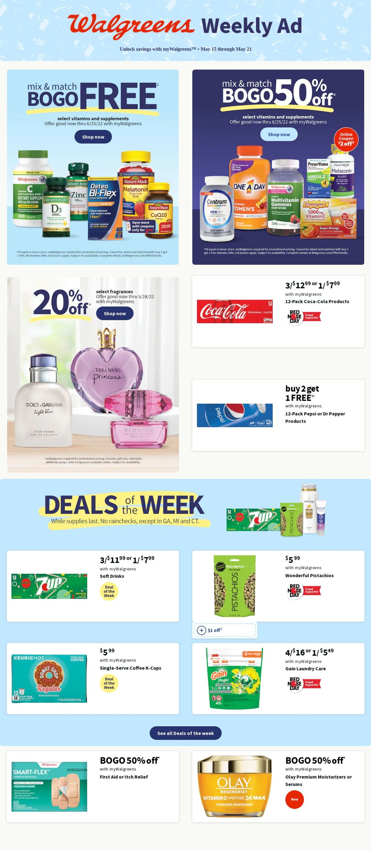 Walgreens Weekly Ad Circular - valid 05/15-05/21/2022