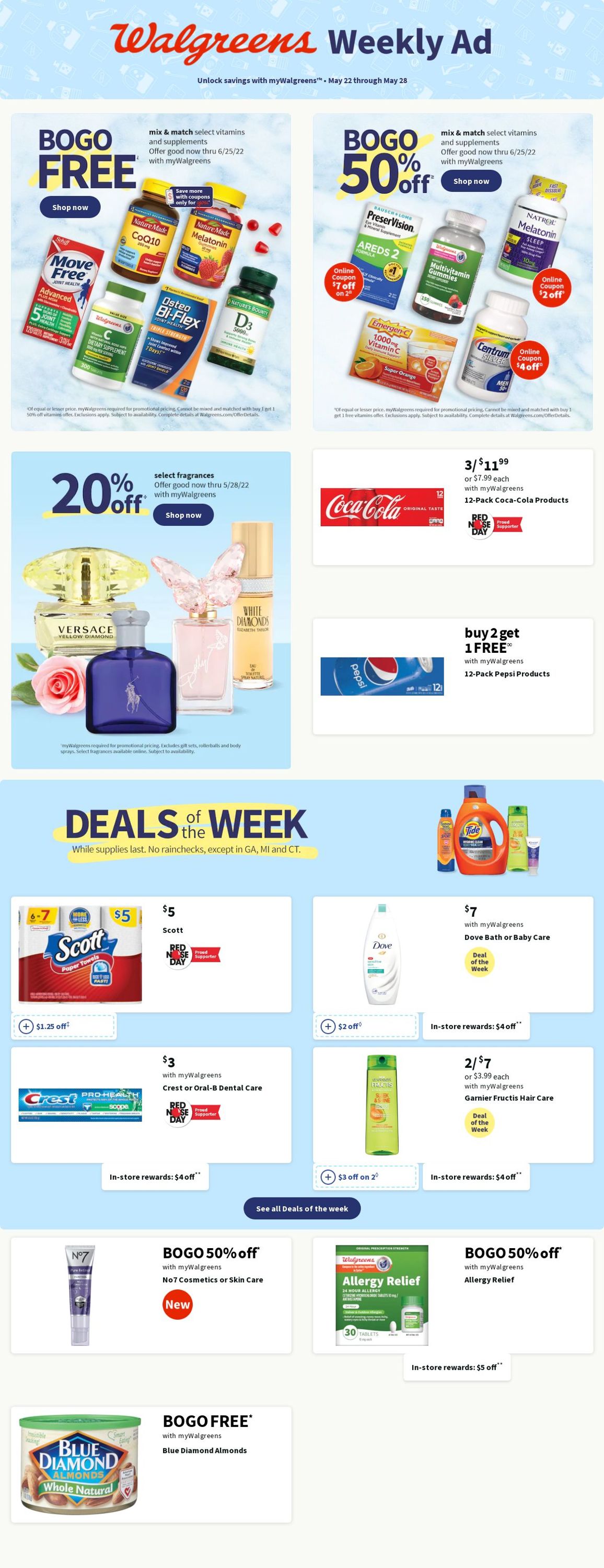 Walgreens Weekly Ad Circular - valid 05/22-05/28/2022