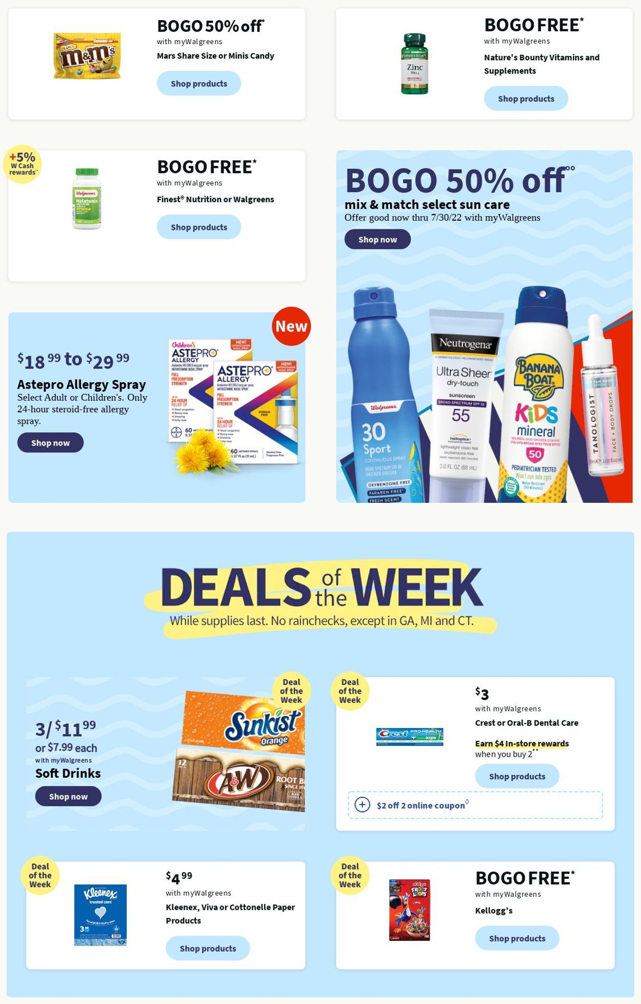 Walgreens Weekly Ad Circular - valid 07/10-07/16/2022