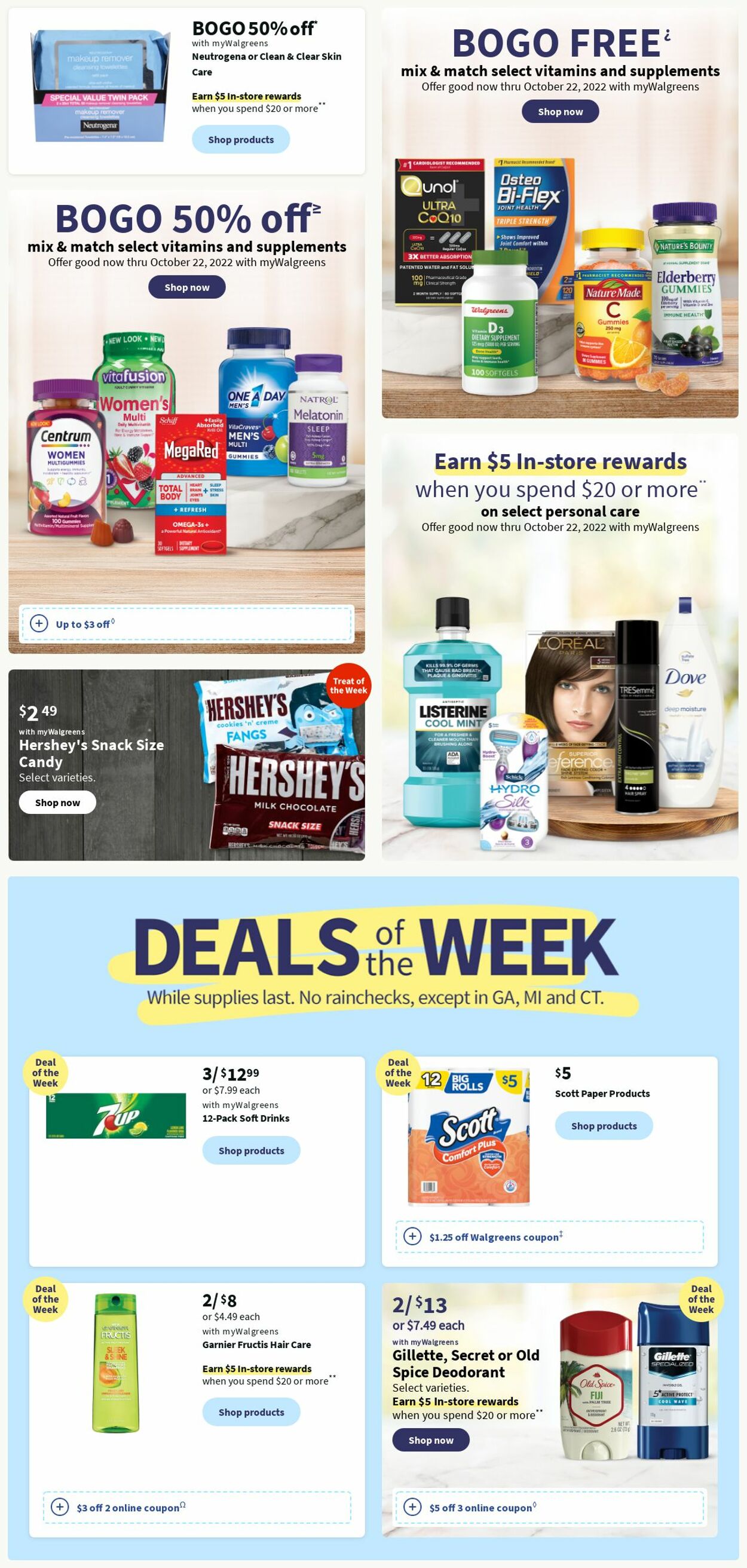 Walgreens Weekly Ad Circular - valid 09/25-10/22/2022