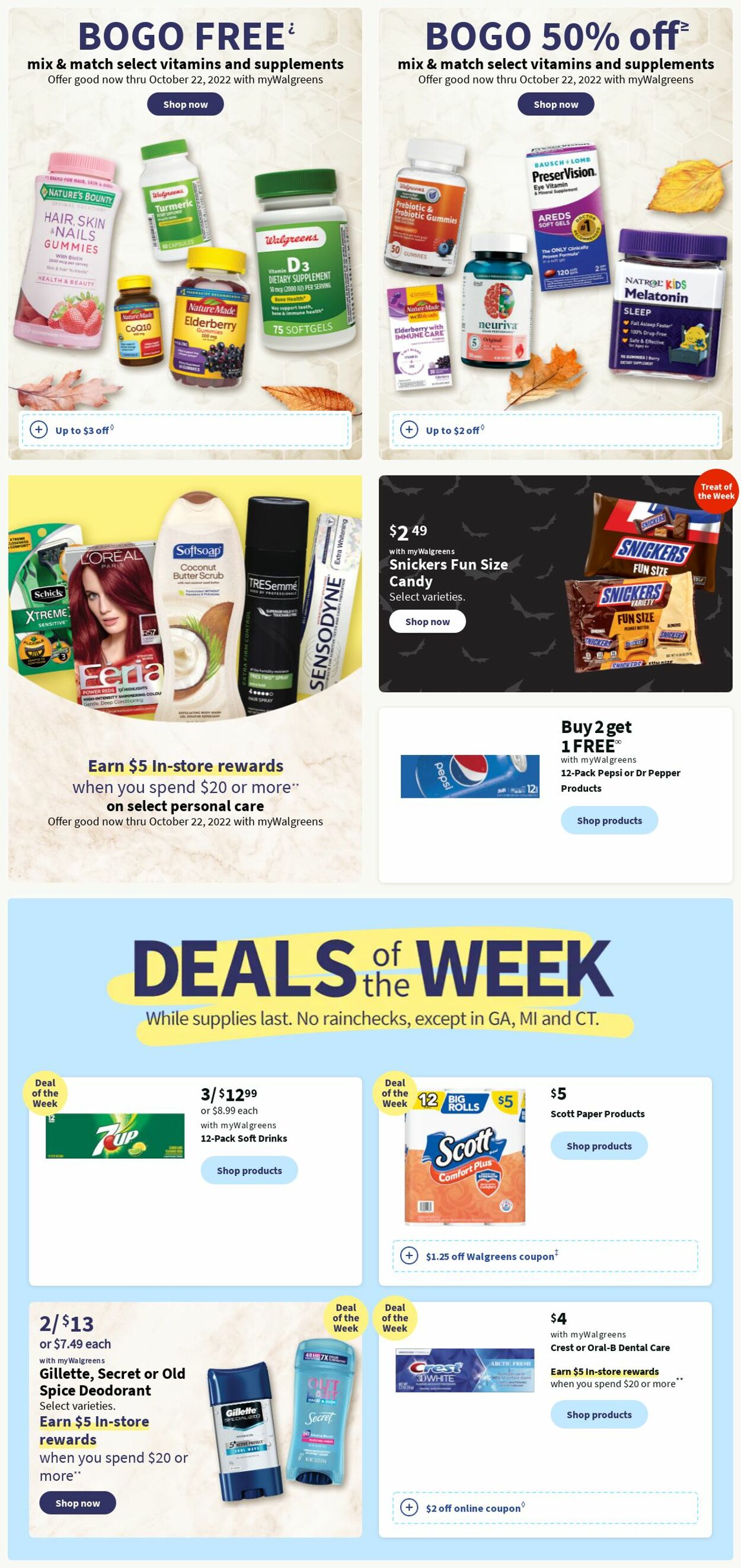 Walgreens Weekly Ad Circular - valid 10/09-10/15/2022