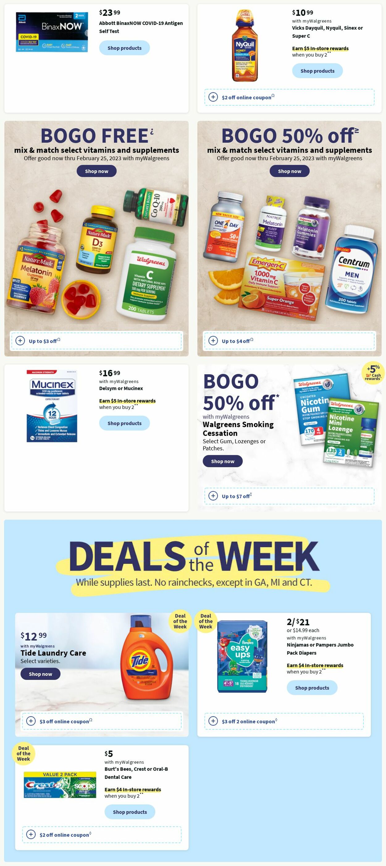 Walgreens Weekly Ad Circular - valid 01/01-01/07/2023