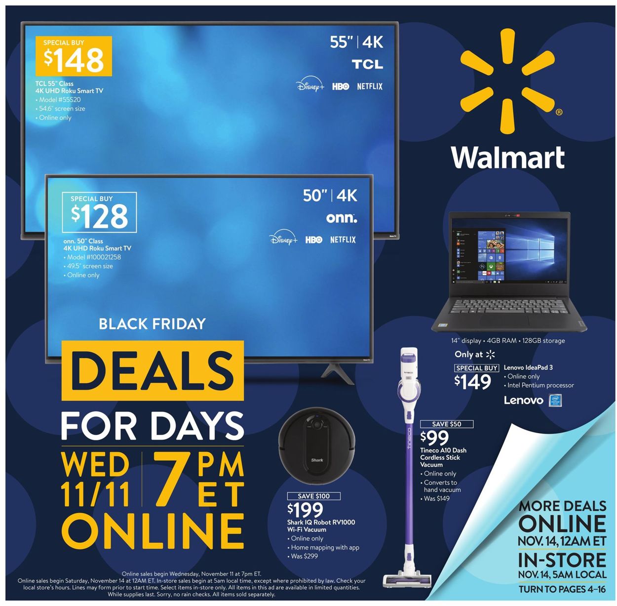 Walmart Black Friday 2020 Weekly Ad Circular - valid 11/11-11/20/2020
