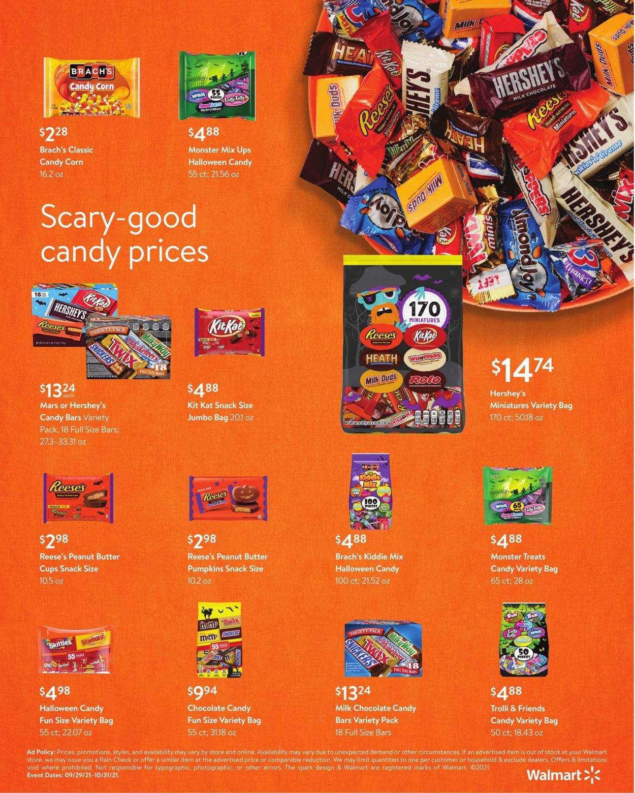 Walmart Halloween 2021 Weekly Ad Circular - valid 09/29-10/31/2021 (Page 21)