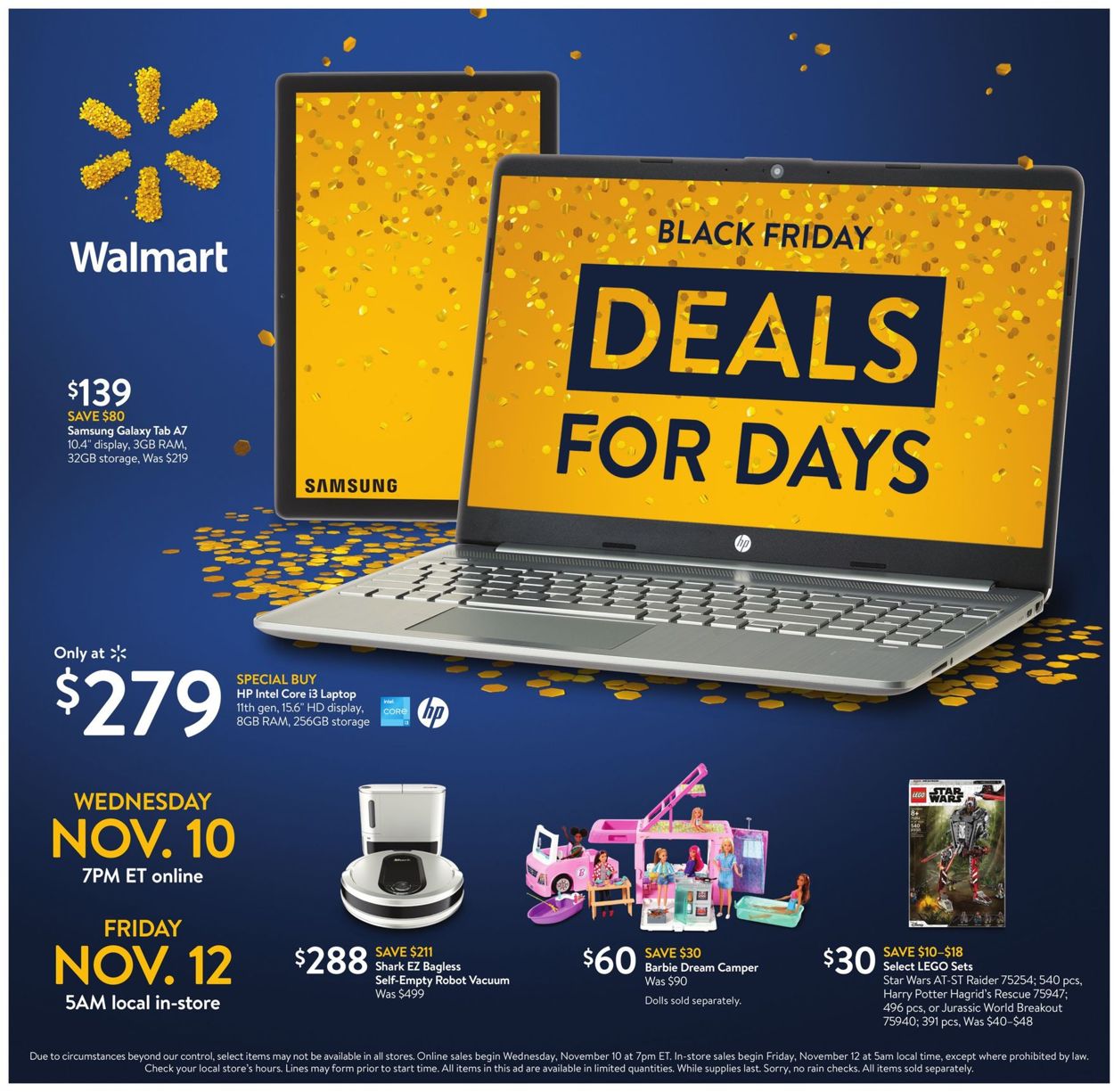 Walmart BLACK FRIDAY 2021 Weekly Ad Circular - valid 11/10-11/14/2021