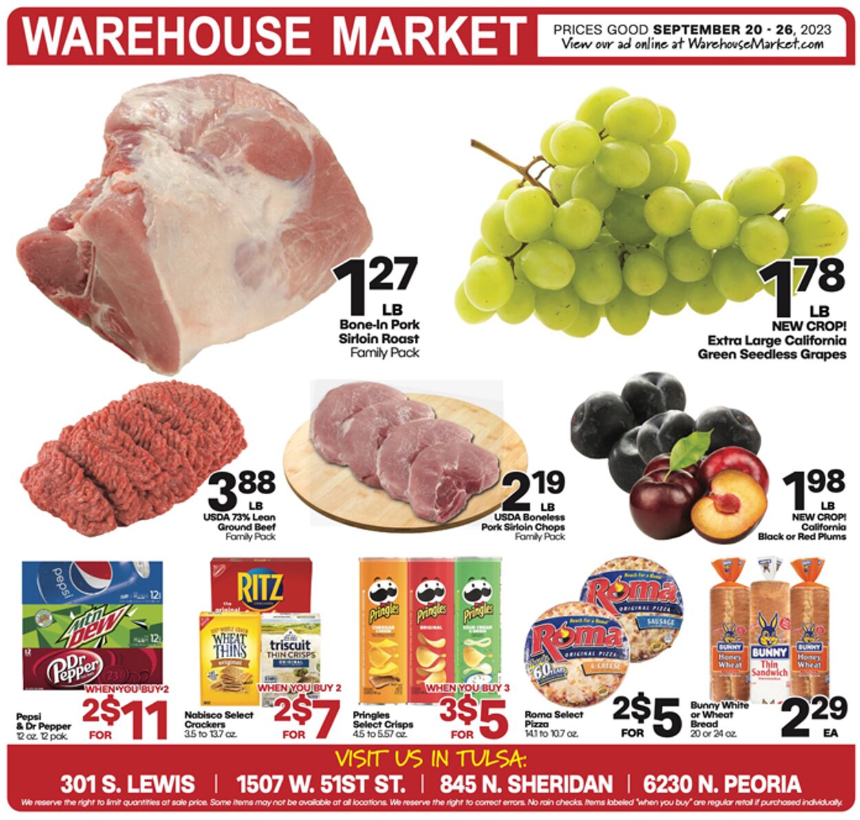Warehouse Market Weekly Ad Circular - valid 09/20-09/26/2023