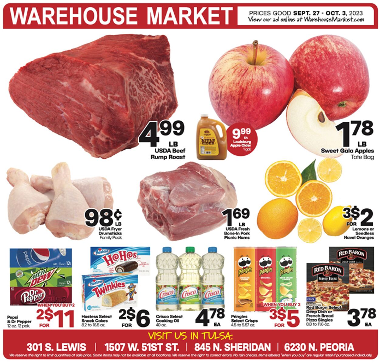 Warehouse Market Weekly Ad Circular - valid 09/27-10/03/2023