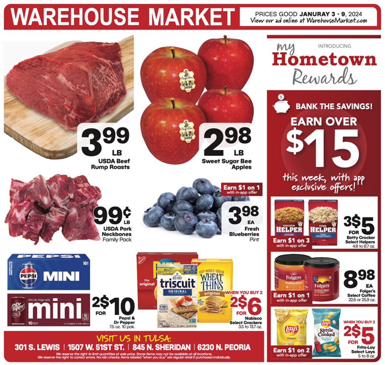 Warehouse Market Weekly Ad Circular - valid 01/03-01/09/2024